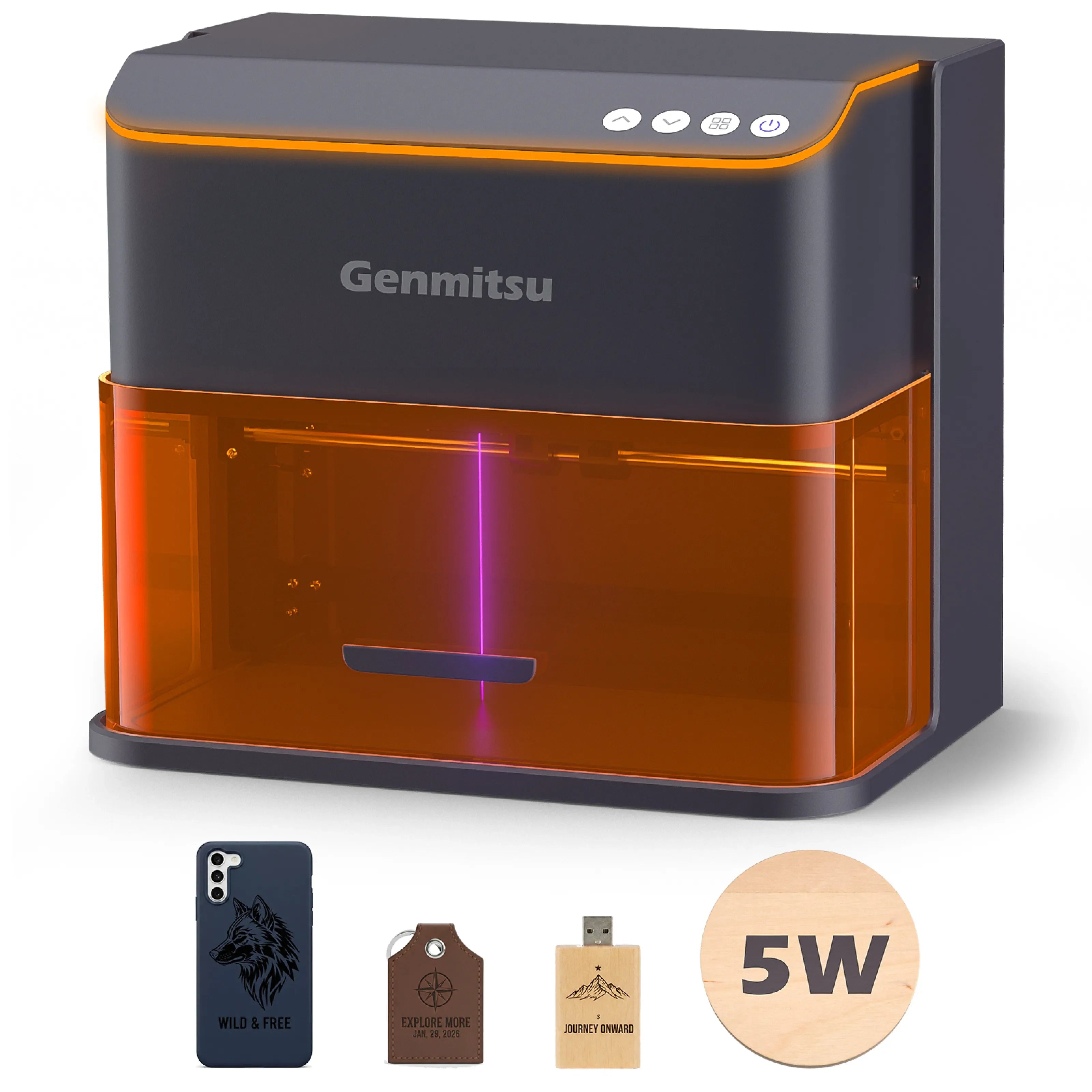Kintix Hybrid Galvo Laser Engraver – Ultra-Fast Batch Production & Enclosed Safety SainSmart.com