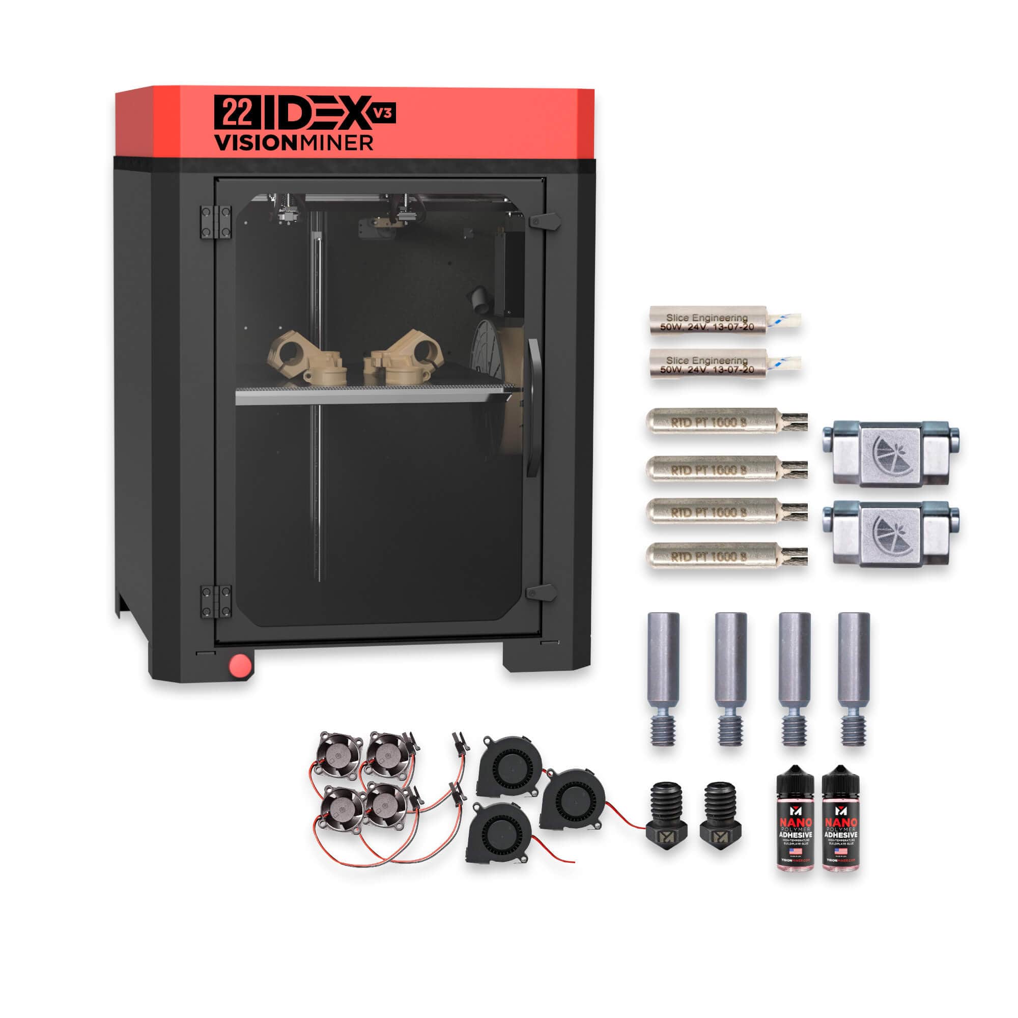Vision Miner - 22 IDEX v3 3D Printing Maintenance Bundle