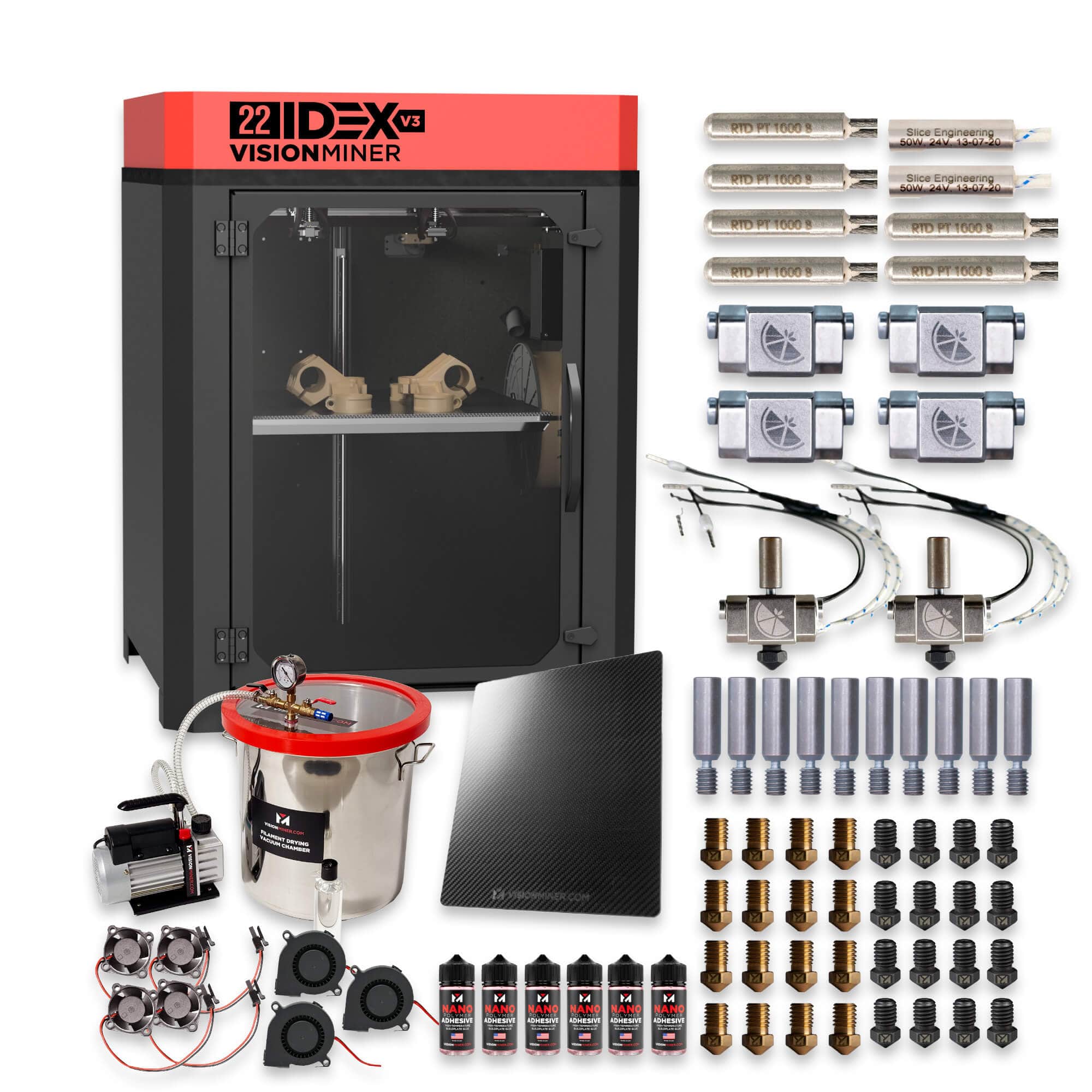 Vision Miner - 22 IDEX v3 3D Printing Starter Bundle
