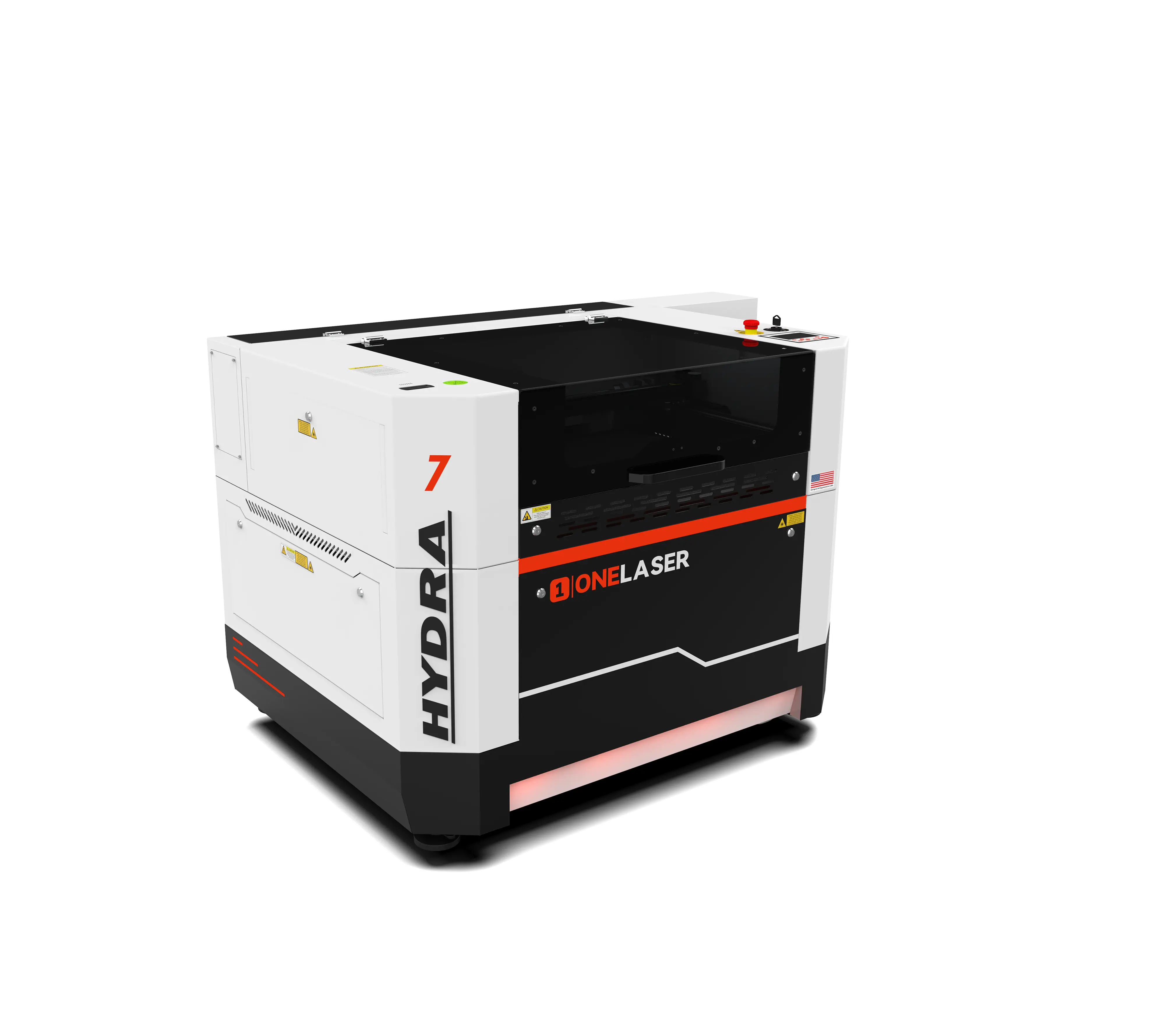 OneLaser Hydra 7 Cabinet Dual Laser System – 80 W CO₂ + 38 W RF Metal Hybrid Laser Machine - Manufacturing from OneLaser