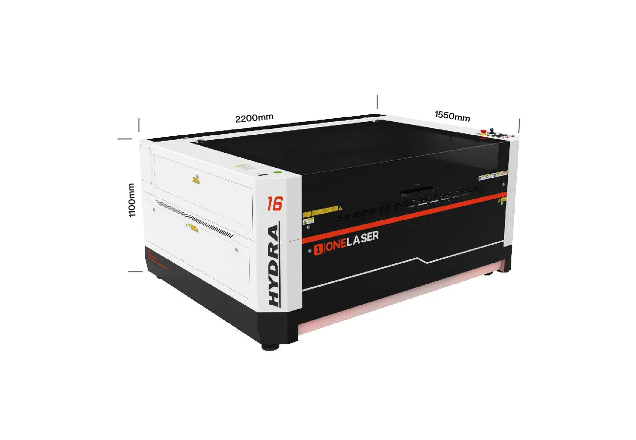 OneLaser Hydra 16 Cabinet Dual Laser System – 150 W CO₂ + 38 W RF Metal Hybrid Laser Machine - Manufacturing from OneLaser