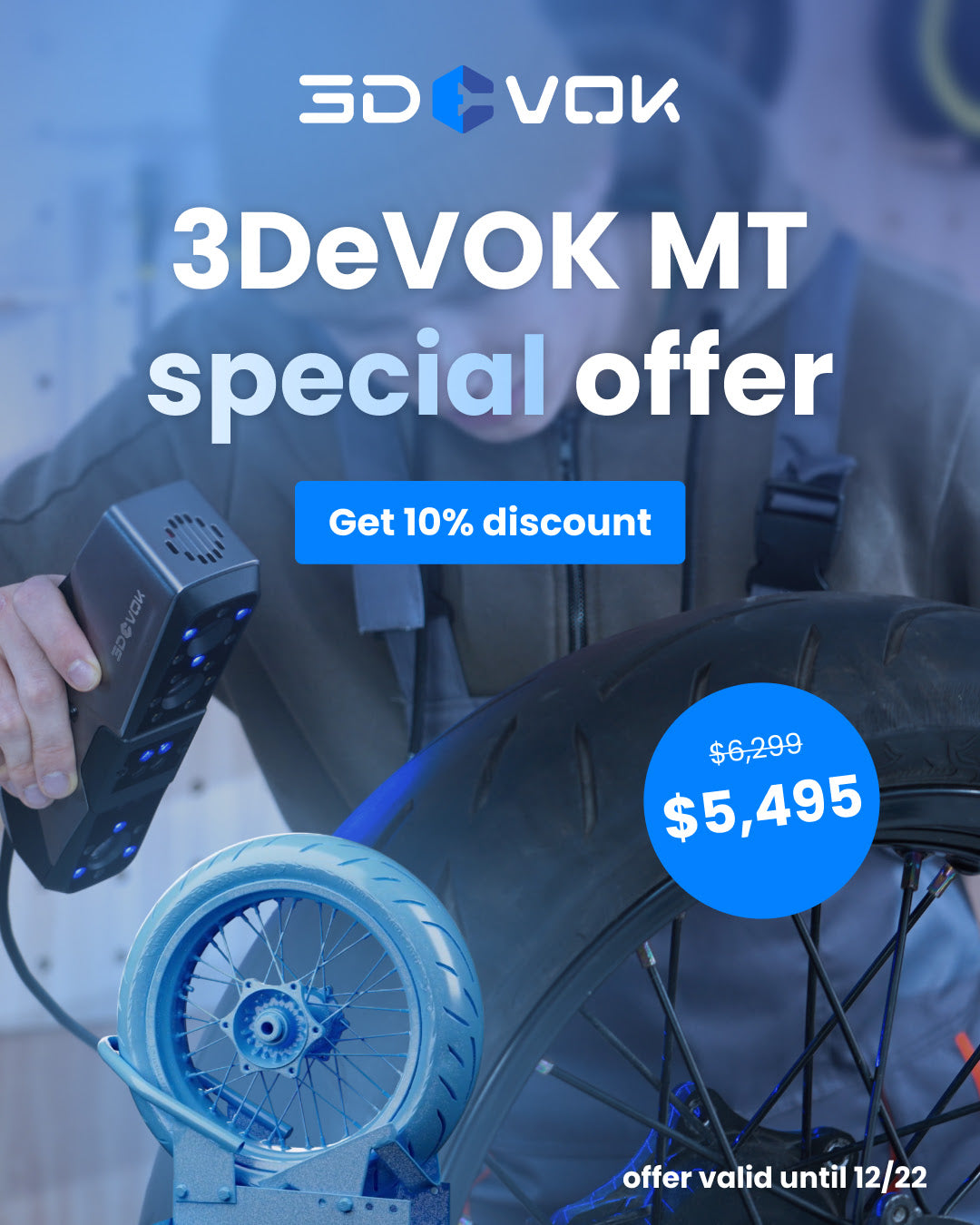 3DeVOK MT Professional Handheld 3D Scanner