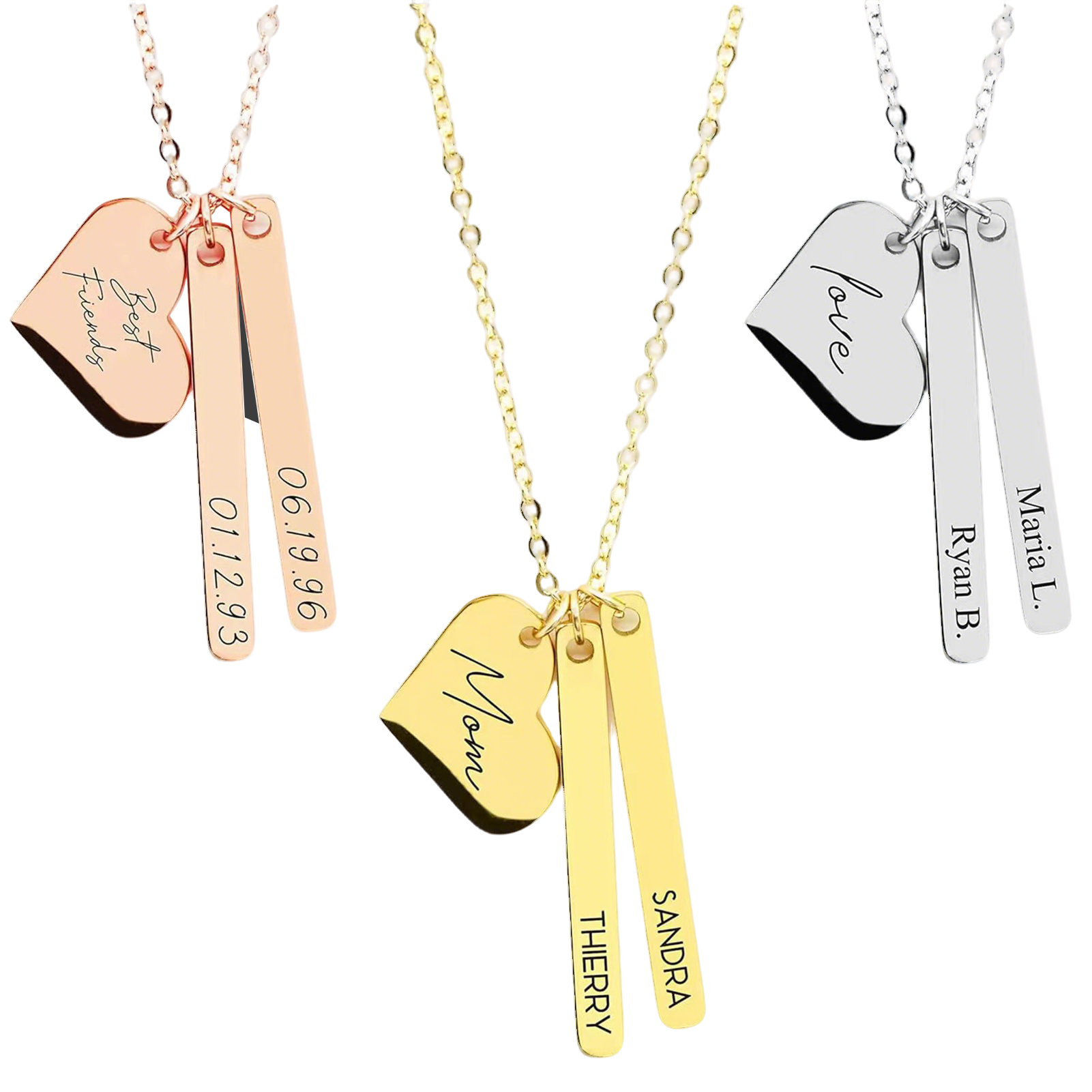 ComMarker Stainless Steel 3 in 1 Necklace (6pcs)