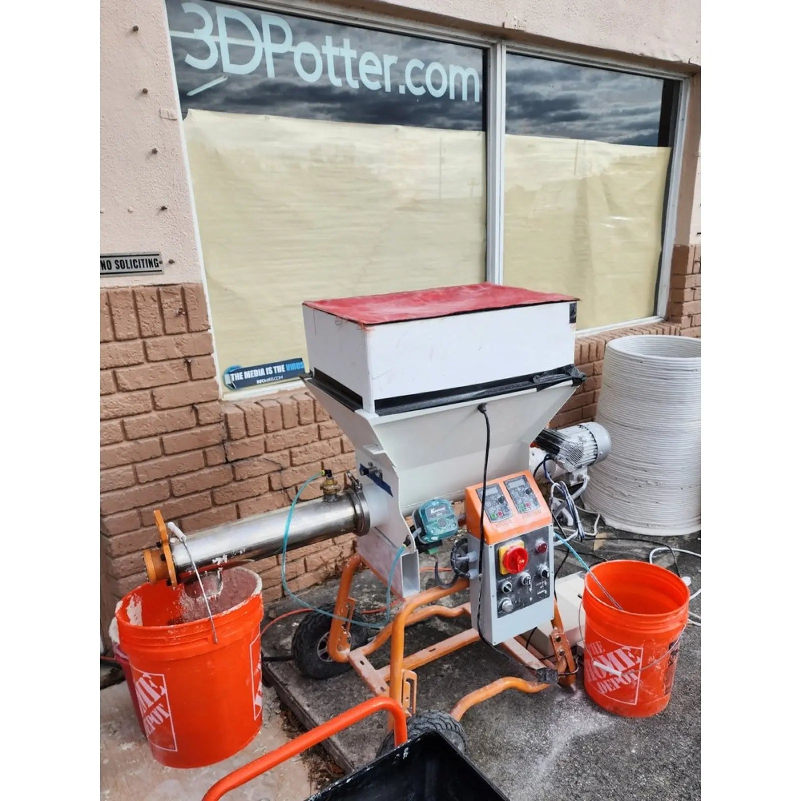 3D Potter - Continuous Cement Mix Station - Cement Mixers from 3D Potter