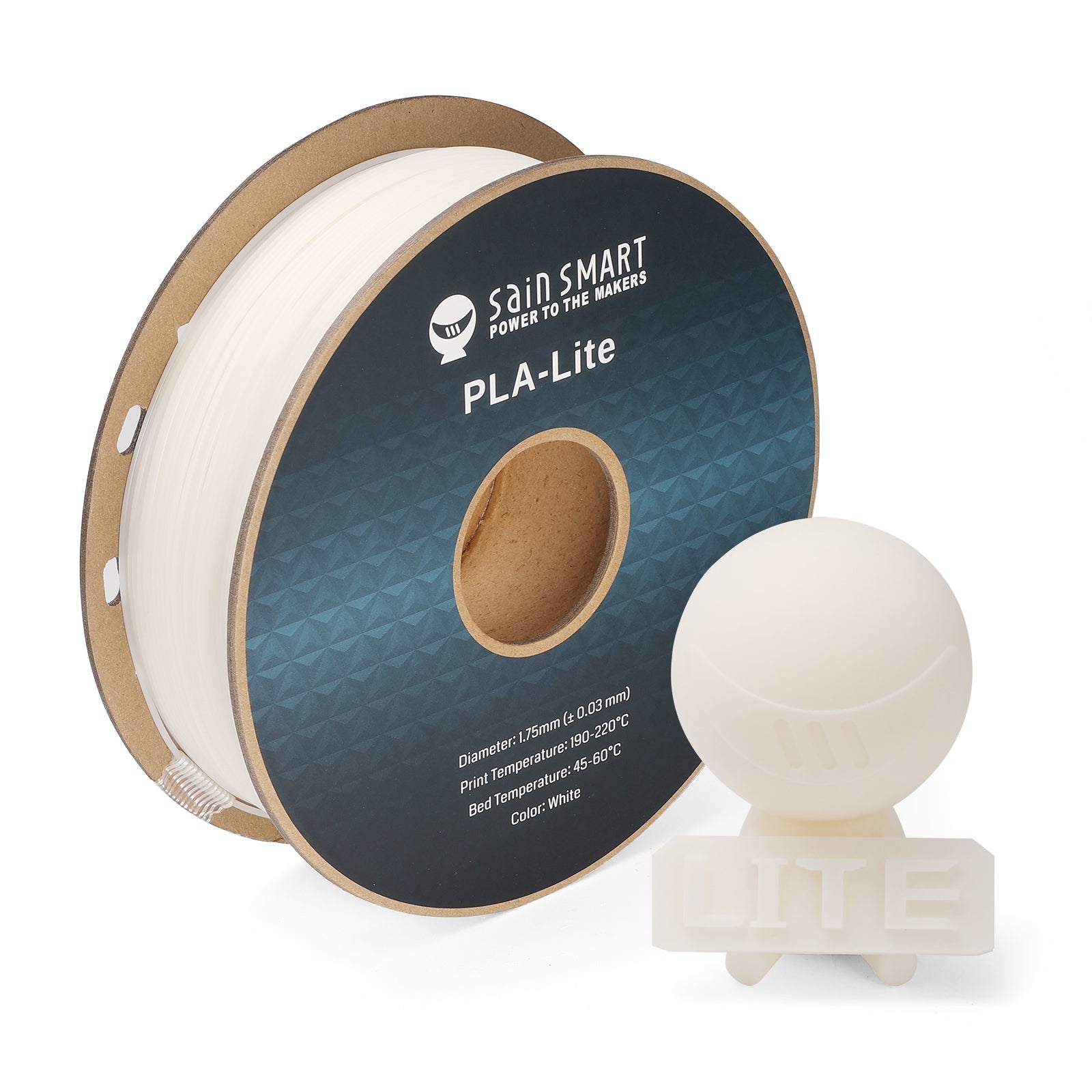 GT-3 High Speed PLA-Lite Filament 1.75mm, 1KG, ±0.03mm, Black/White SainSmart.com