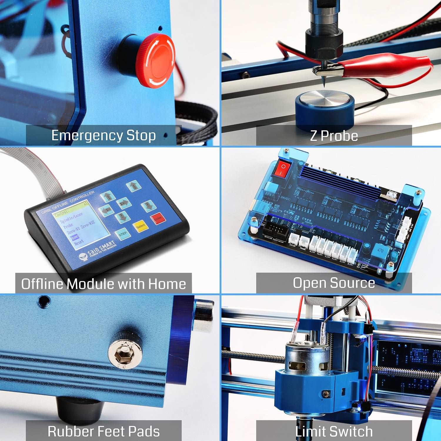 3018-PROVer Semi Assembled CNC Router Kit SainSmart.com