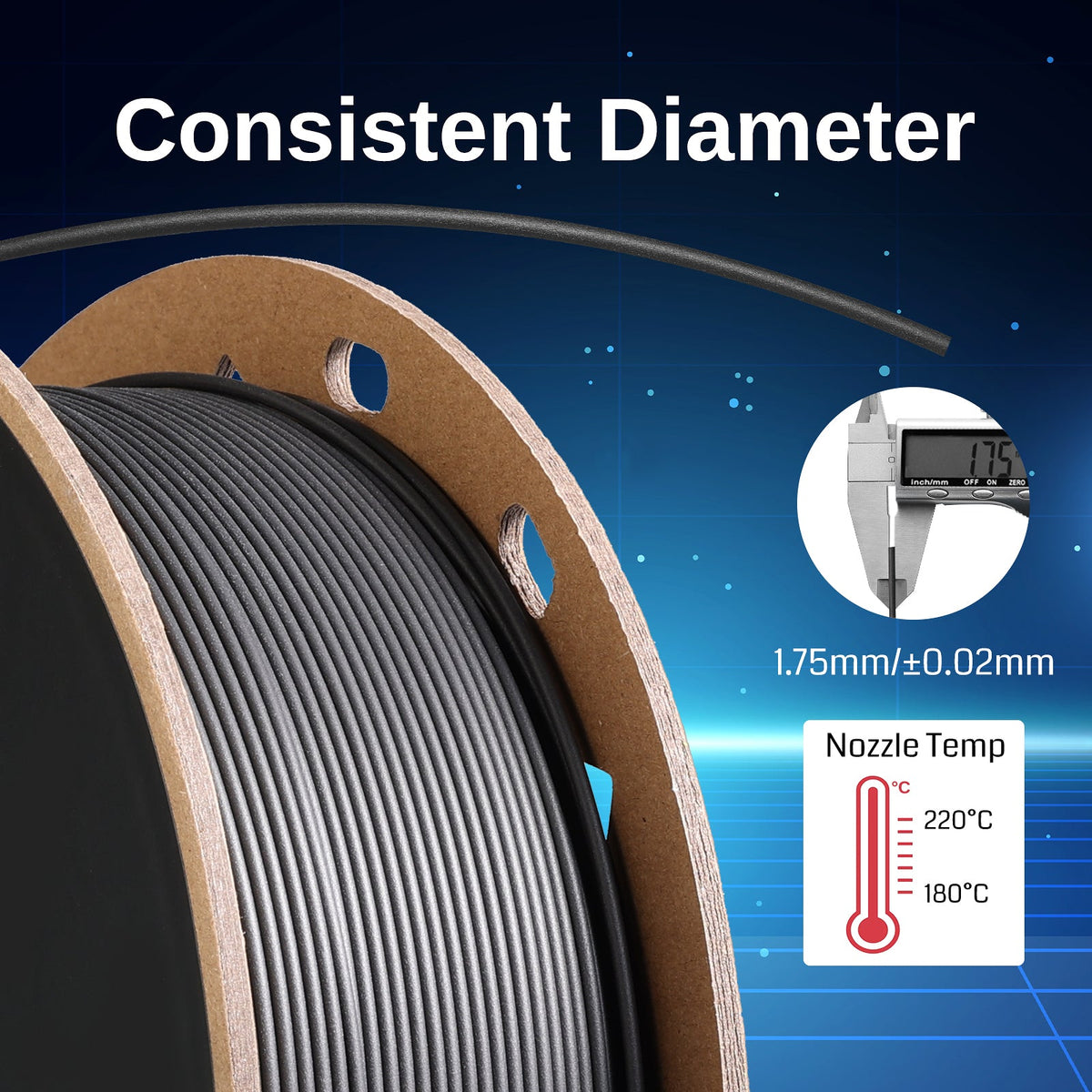 SainSmart GT-3 High-Speed Matte PLA Filament – 1.75mm, 1kg (2.2 lb) SainSmart.com
