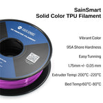 SainSmart Neon Magenta TPU Filament – 1.75mm, 0.8kg (1.76 lb), 95A Shore Hardness SainSmart.com