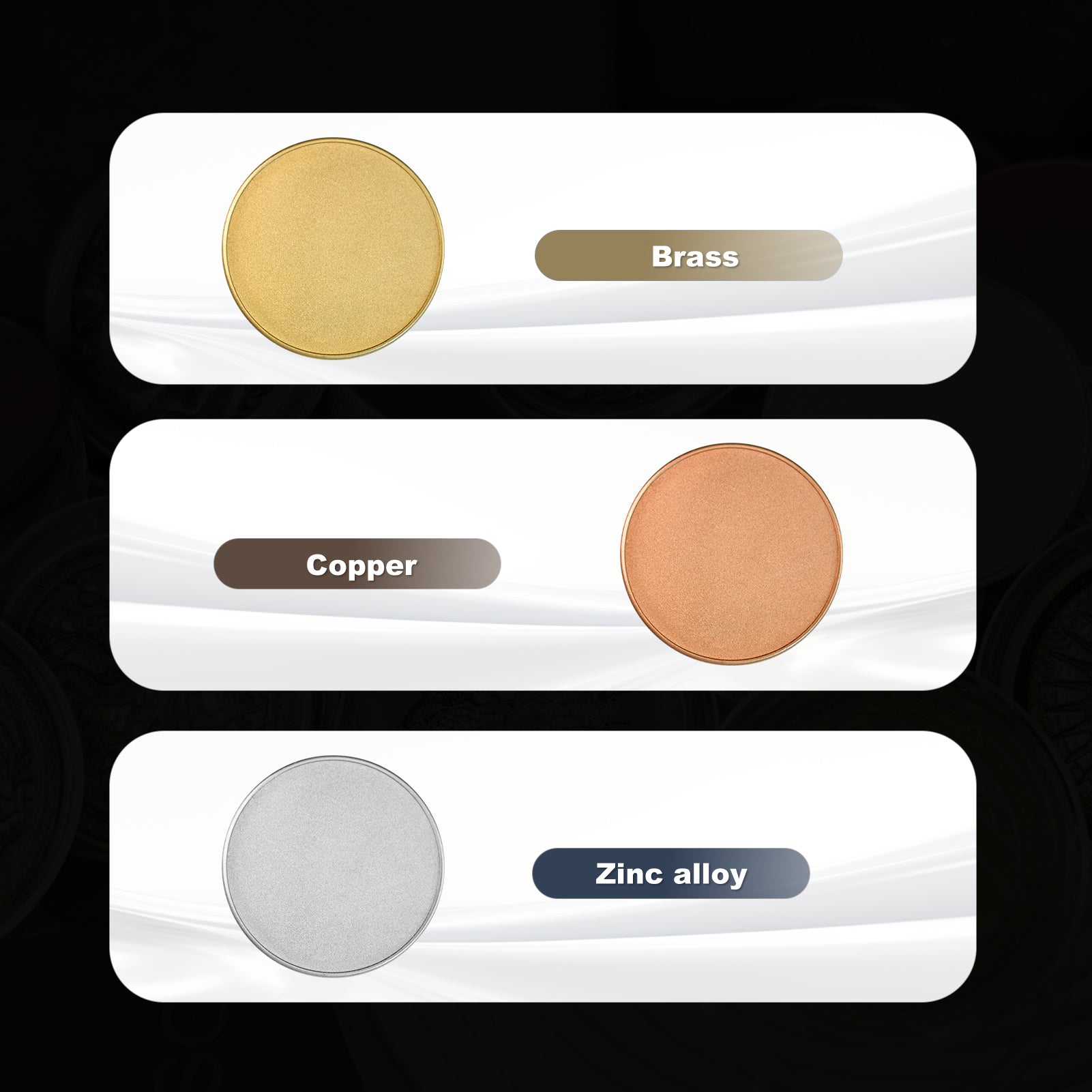 ComMarker Blank 3mm Metal Coin (20pcs)