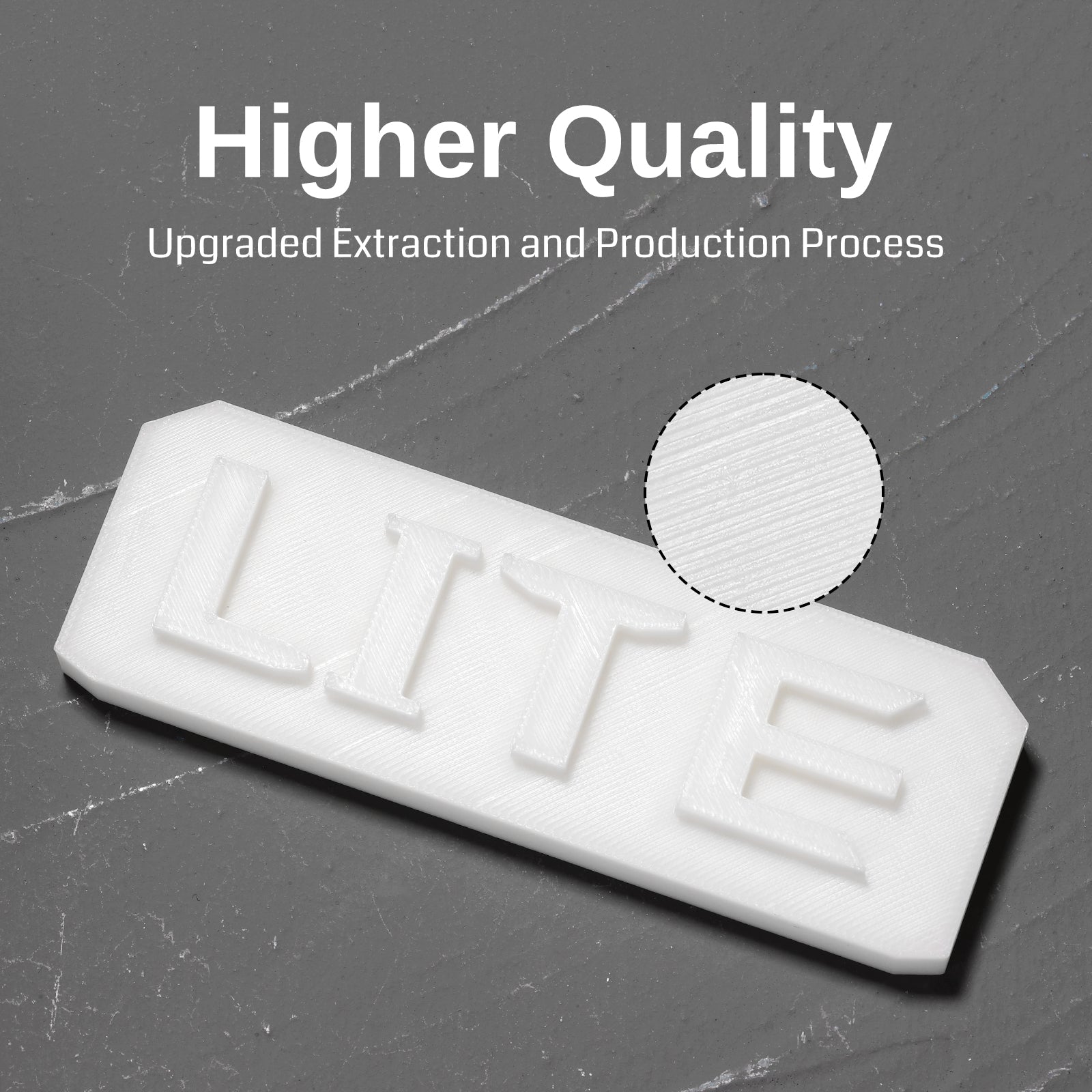 GT-3 High Speed PLA-Lite Filament 1.75mm, 1KG, ±0.03mm, Black/White SainSmart.com