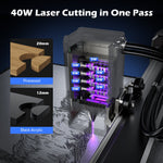Genmitsu L8 Laser Engraver – 20W / 40W Class 1 Enclosed Laser System with Camera & Smart Air Assist SainSmart.com