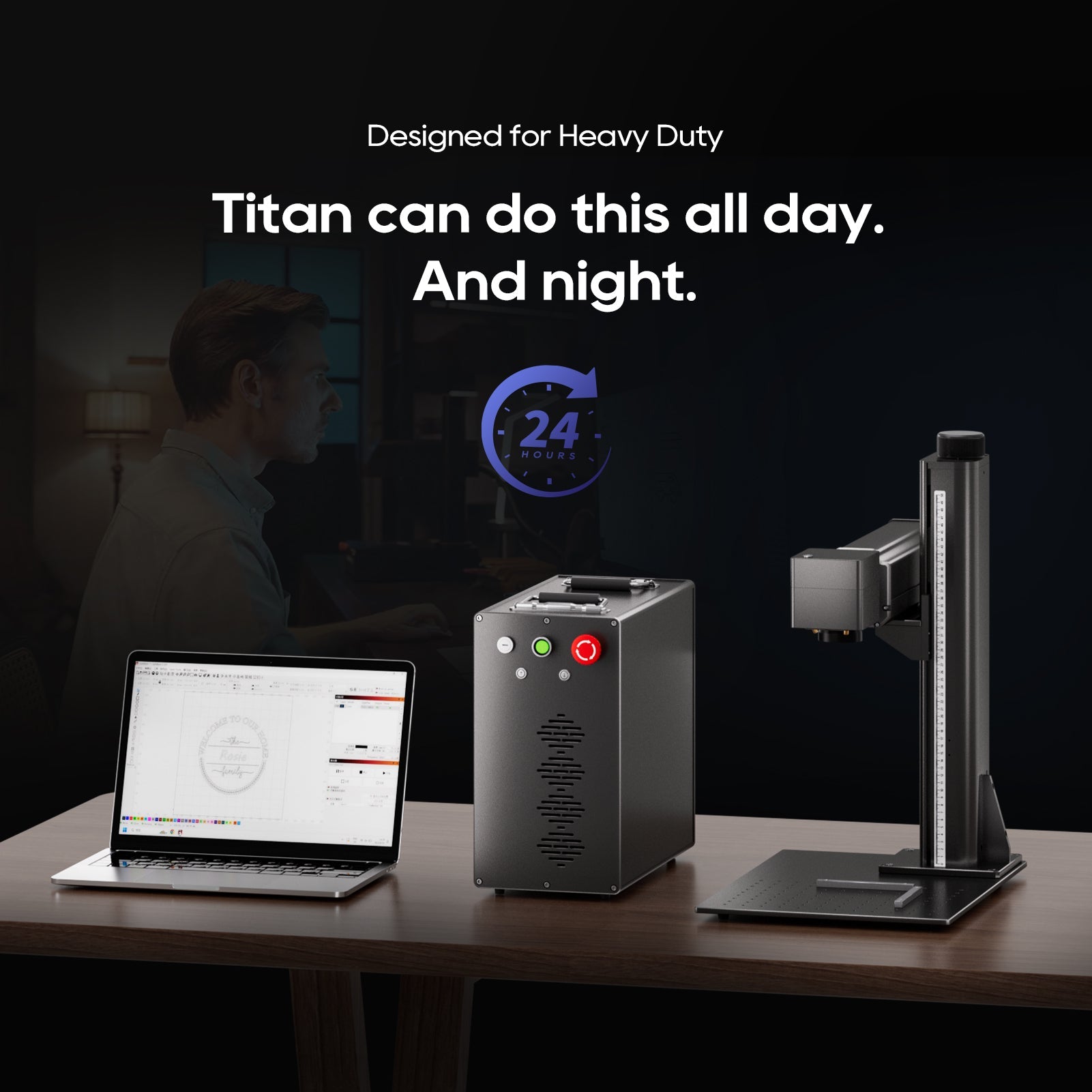 ComMarker Titan-1 JPT MOPA Fiber Laser Engraver