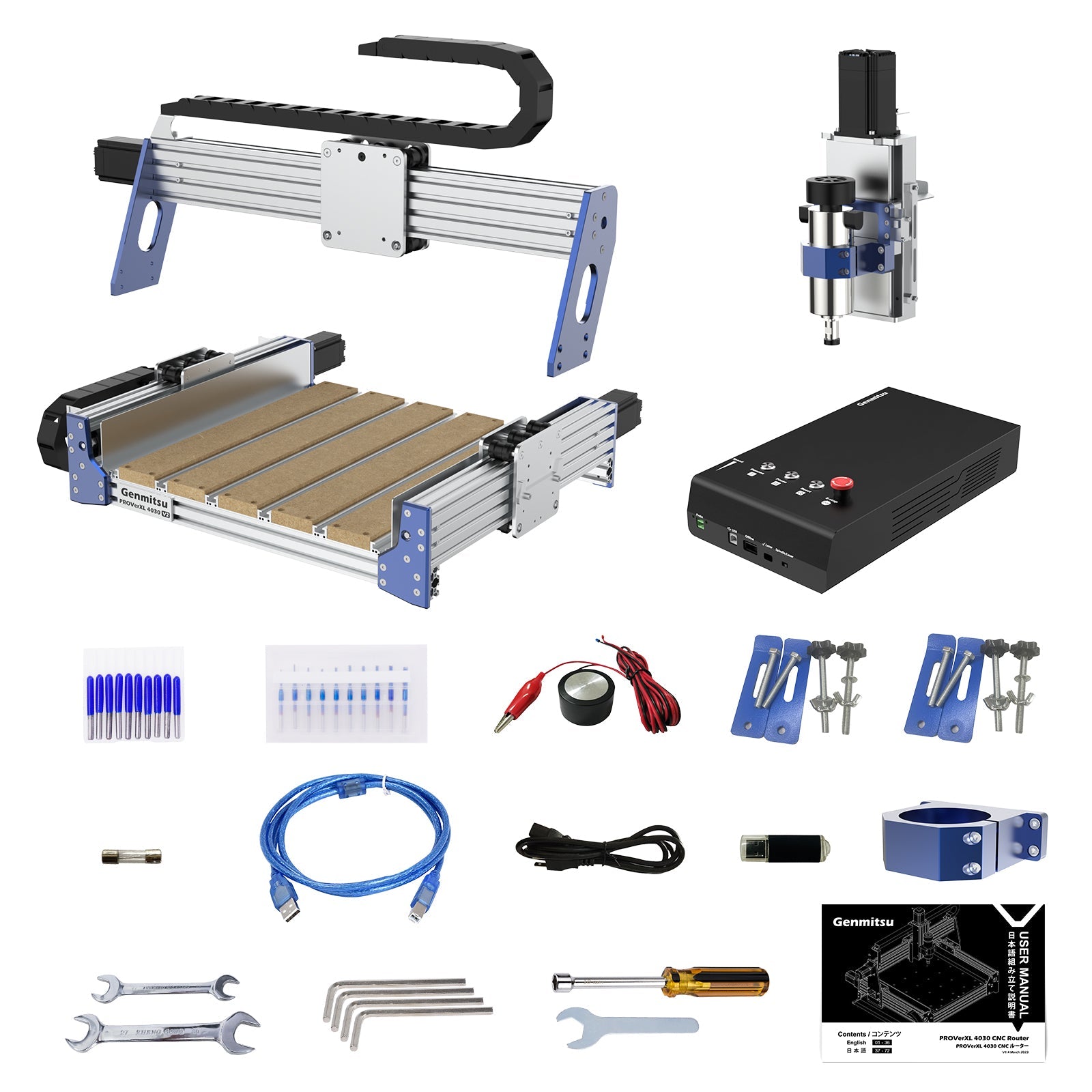 PROVerXL 4030 V2 Desktop CNC Router with Carveco Maker Subscription SainSmart.com