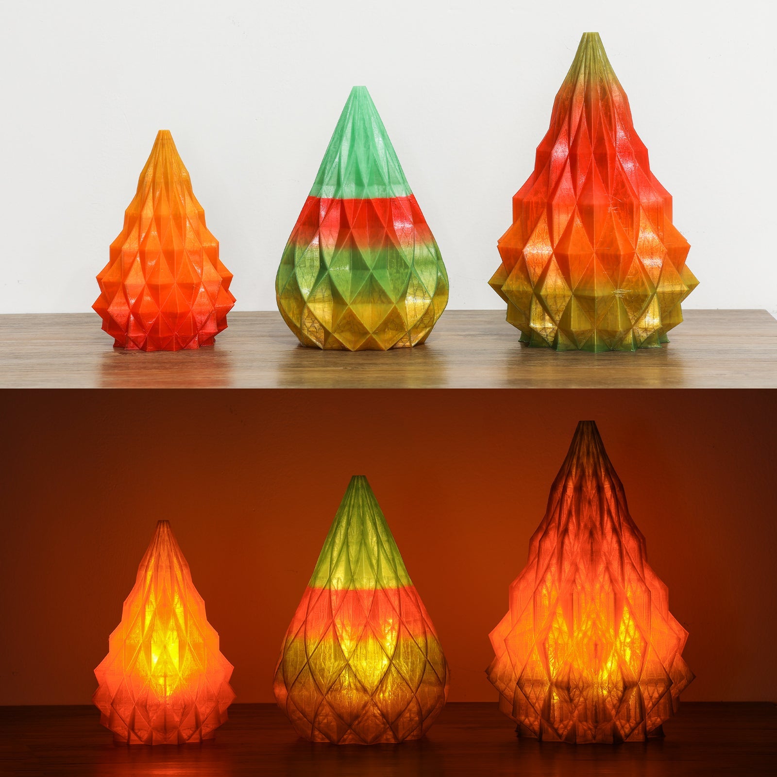 Translucent Rainbow, 1.75mm PRO-3 PETG Filament, 1kg SainSmart.com