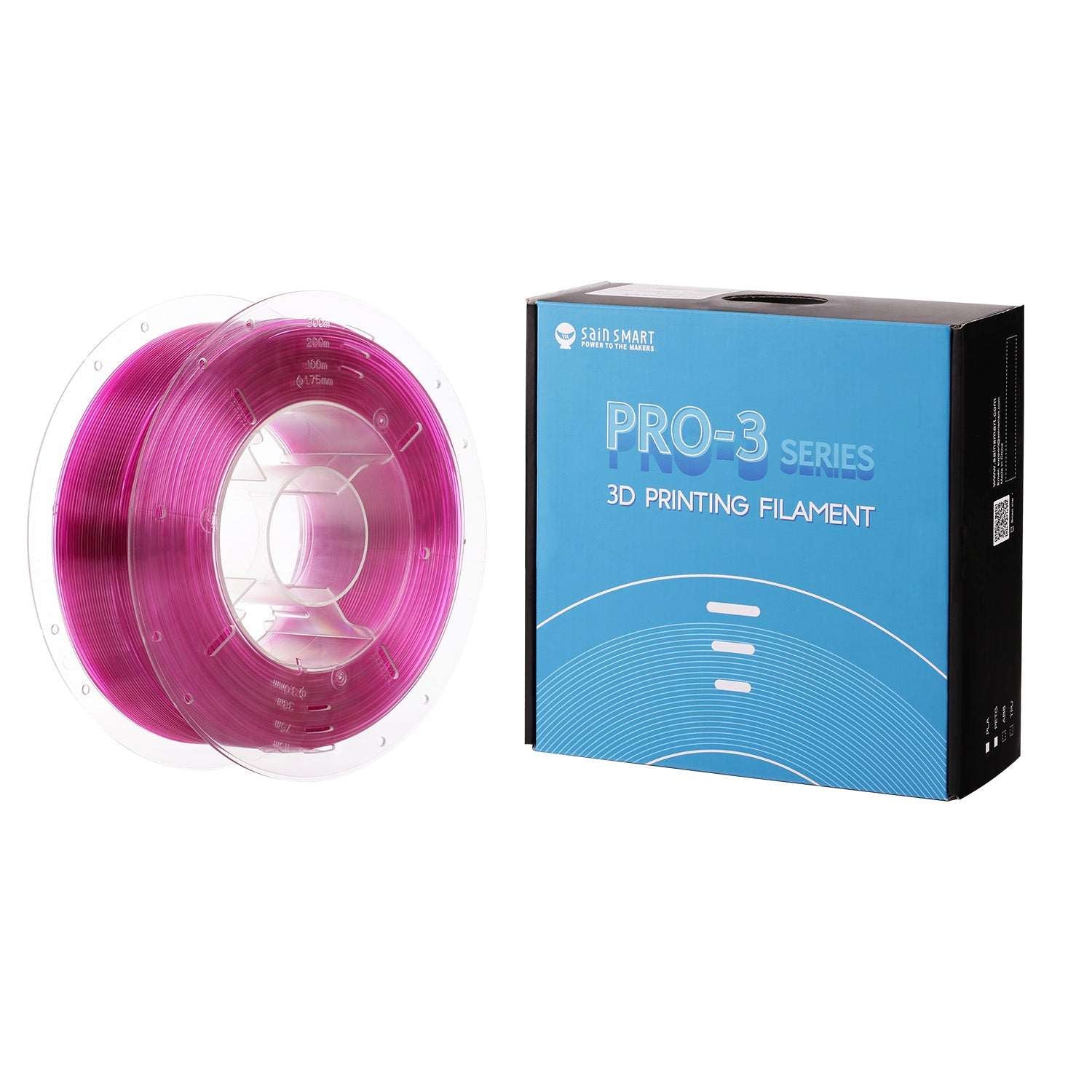 All Colors, PETG Filament 1.75mm 1kg/2.2lb, SainSmart PRO-3 Series SainSmart.com