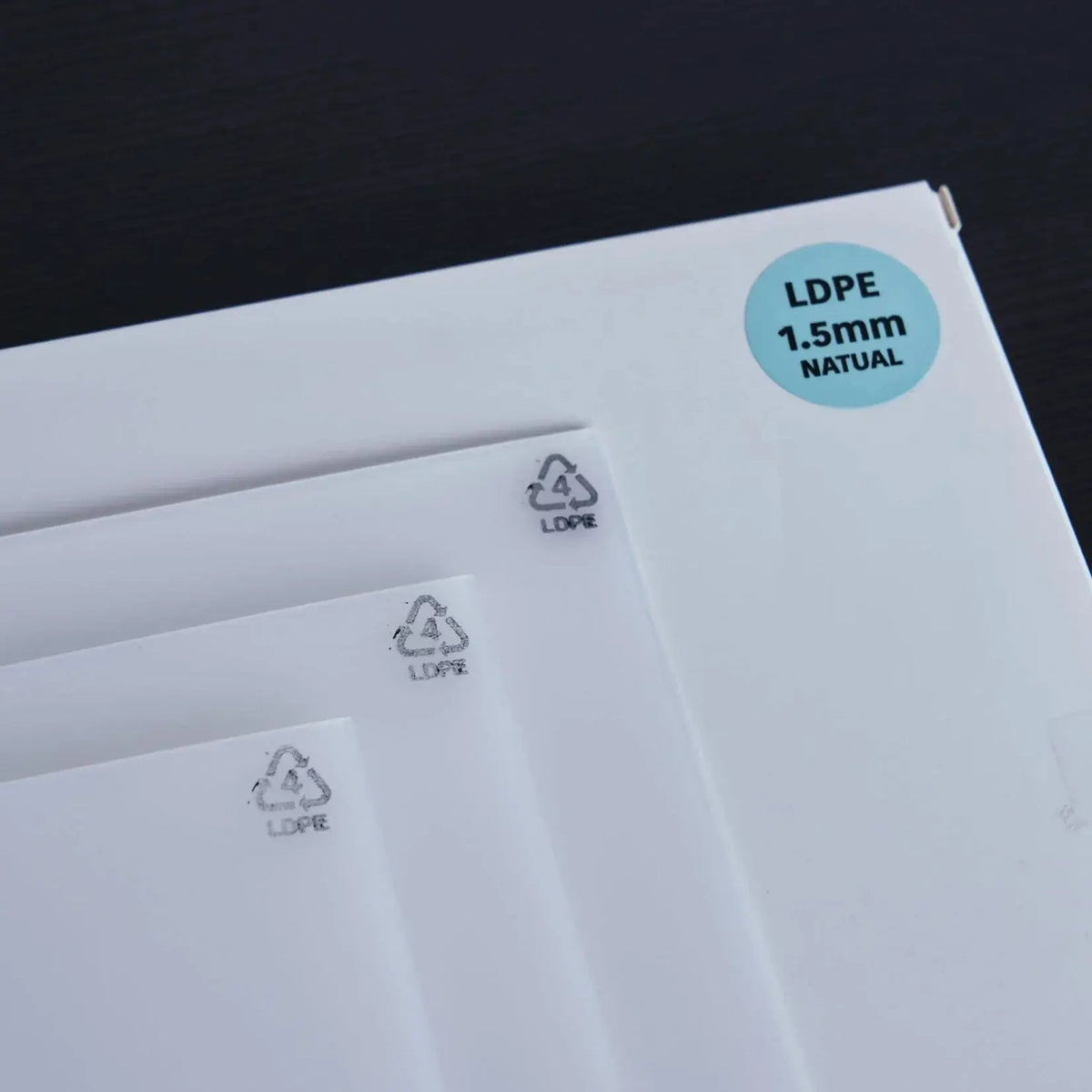 MY YARD LDPE Plastic Sheets – 12 × 8 in, 1.5 mm Thick - Packing Materials from MY YARD