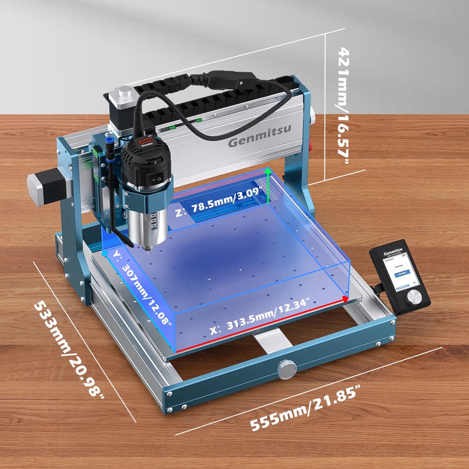 3030-PROVer Ultra Desktop CNC Router for High Precision Metalworking, with Linear Guide & Ball Screw Motion SainSmart.com