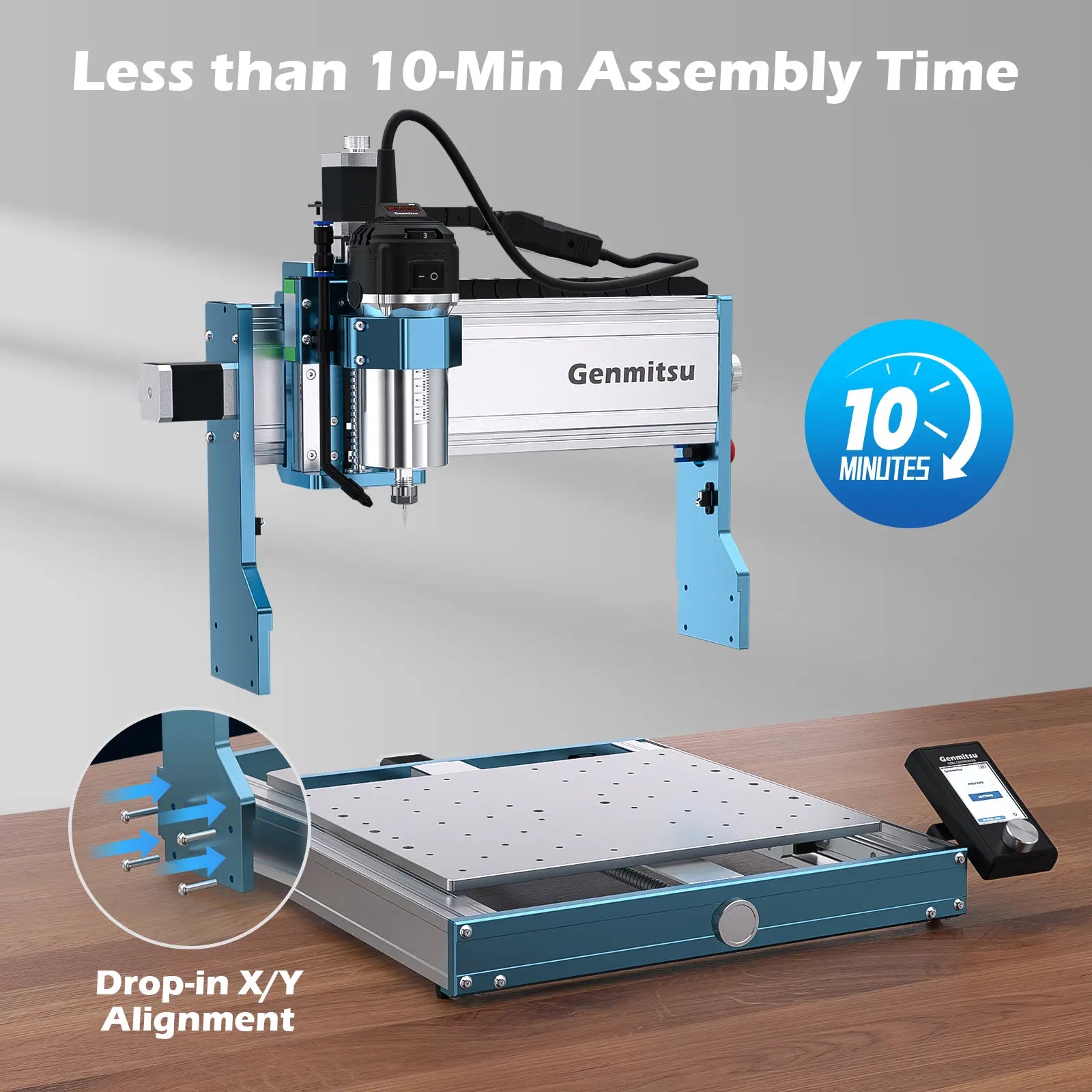 3030-PROVer Ultra Desktop CNC Router for High Precision Metalworking, with Linear Guide & Ball Screw Motion SainSmart.com