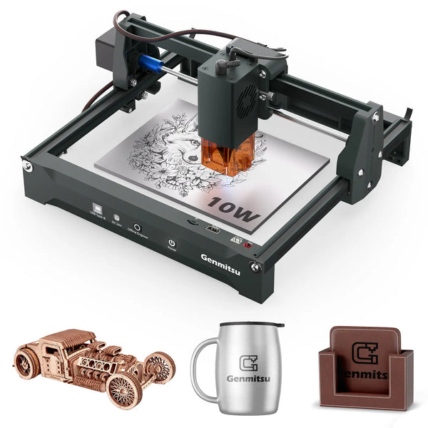 Genmitsu Kortek Laser Engraver Machine – 2.5W / 5W / 10W Portable CNC Laser Engraver & Cutter SainSmart.com