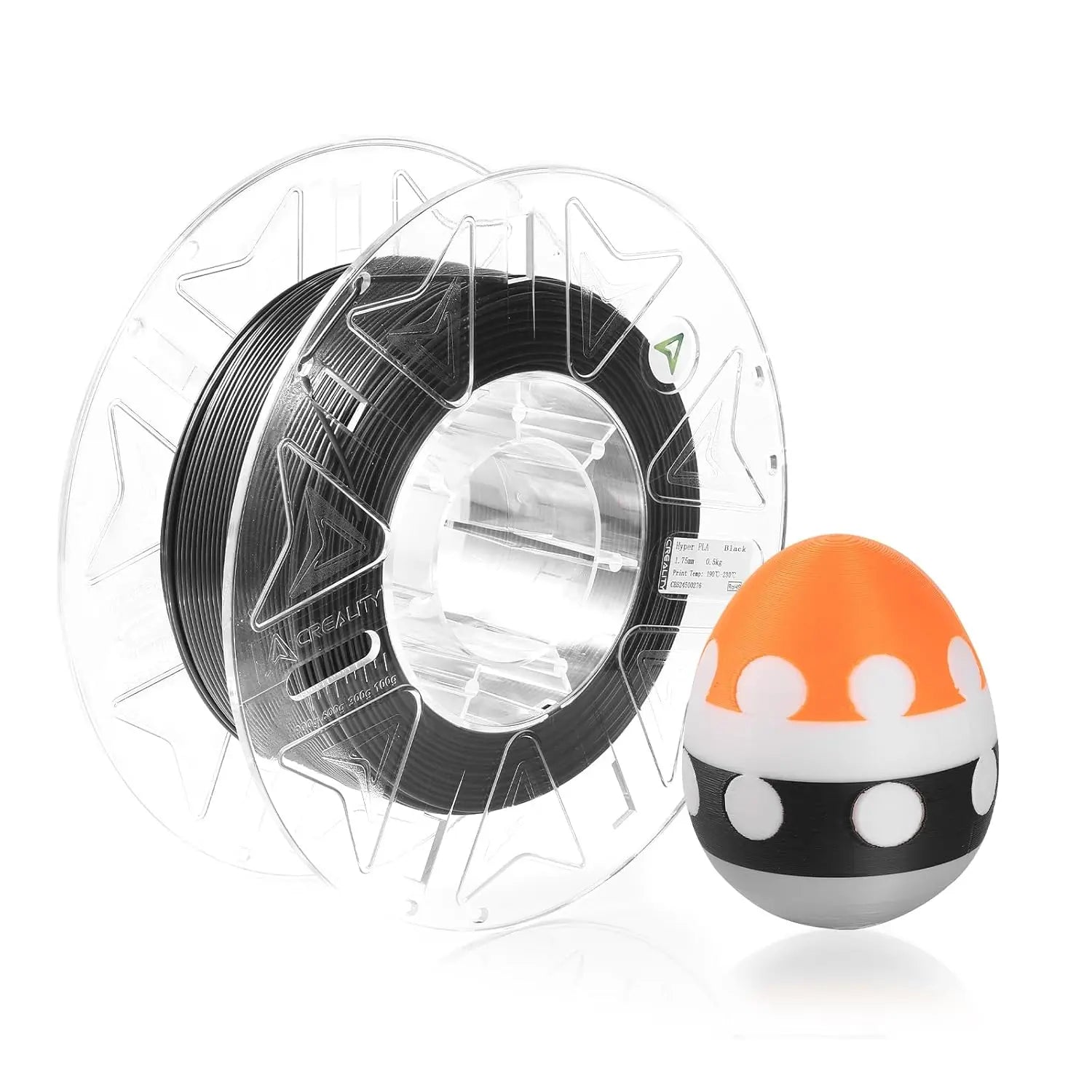 Creality Hyper RFID PLA Filament 1.75mm, 3D Printer Filament for High Speed 30-600mm/s Support CFS, 2.2 LBS (1KG) Spool, Dimensional Accuracy +/- 0.03mm SainSmart.com