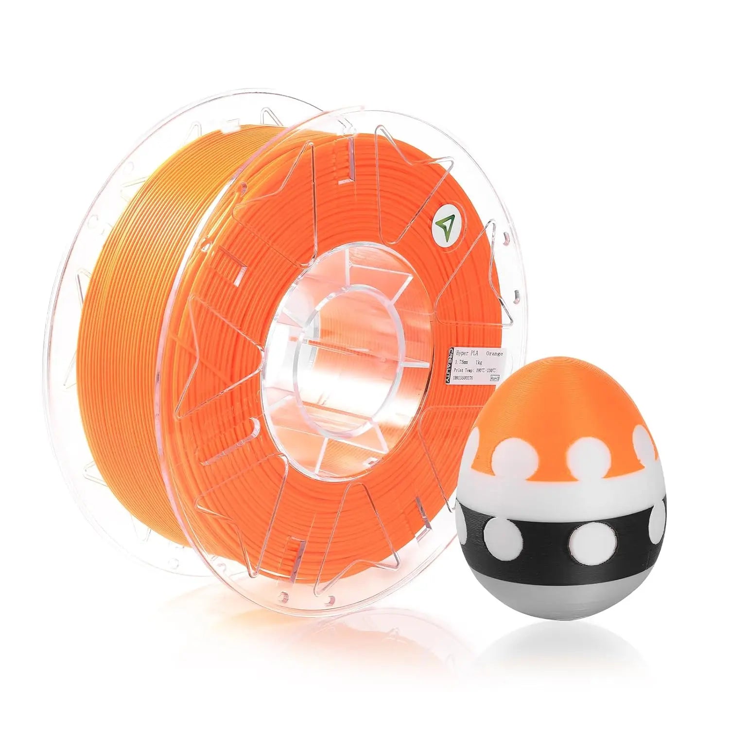 Creality Hyper RFID PLA Filament 1.75mm, 3D Printer Filament for High Speed 30-600mm/s Support CFS, 2.2 LBS (1KG) Spool, Dimensional Accuracy +/- 0.03mm SainSmart.com