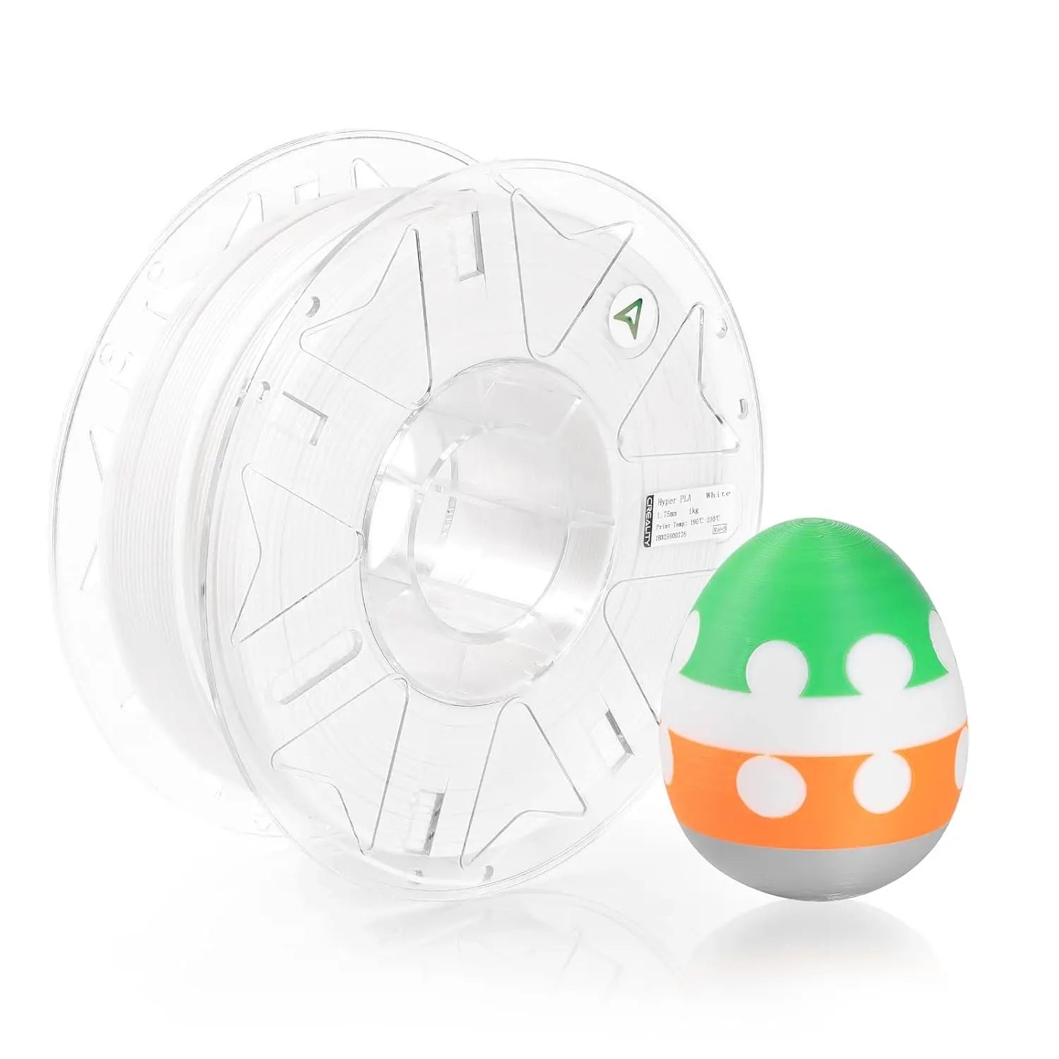 Creality Hyper RFID PLA Filament 1.75mm, 3D Printer Filament for High Speed 30-600mm/s Support CFS, 2.2 LBS (1KG) Spool, Dimensional Accuracy +/- 0.03mm SainSmart.com