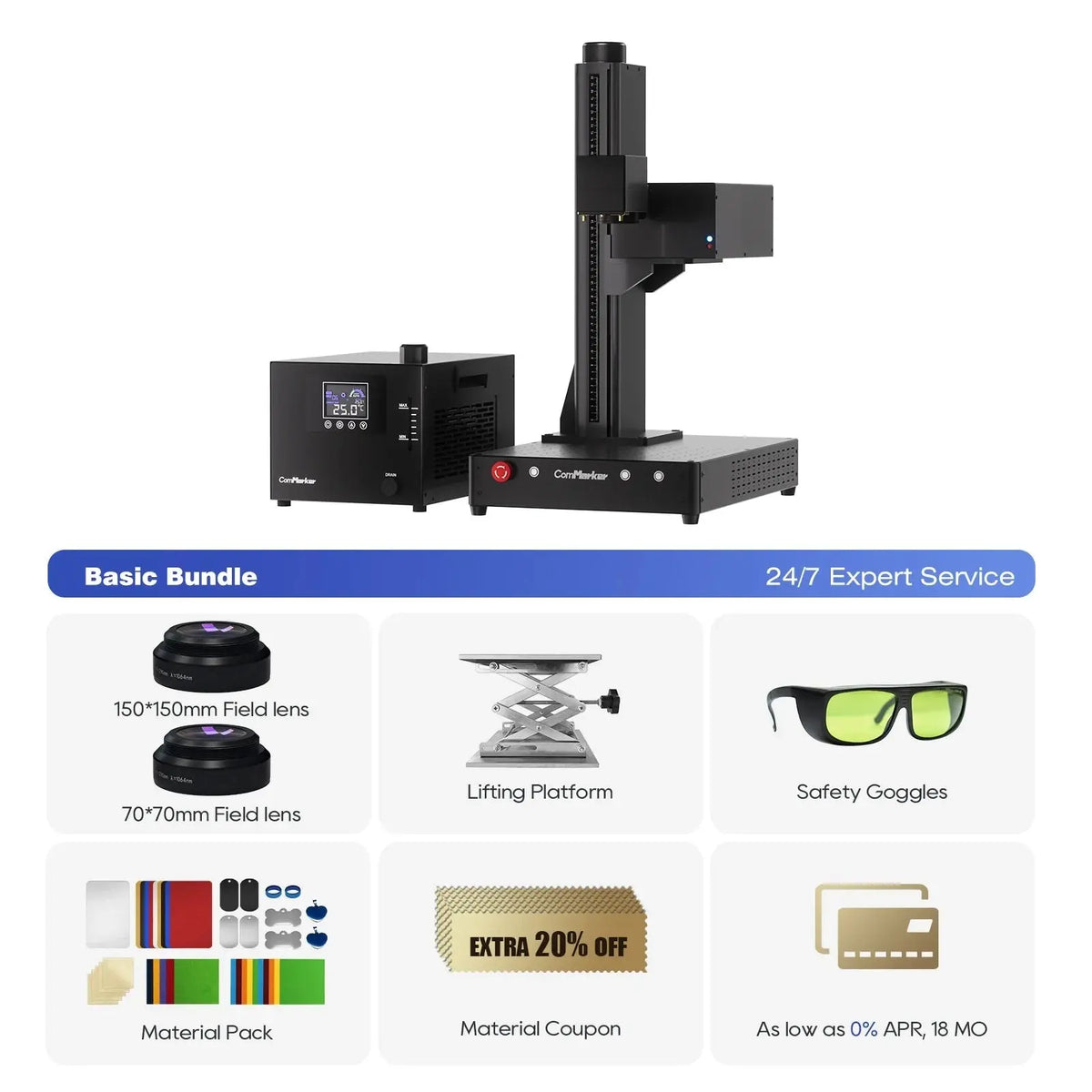 ComMarker Omni-1 UV Laser Engraver - Craft Cutters & Embossers from ComMarker Laser