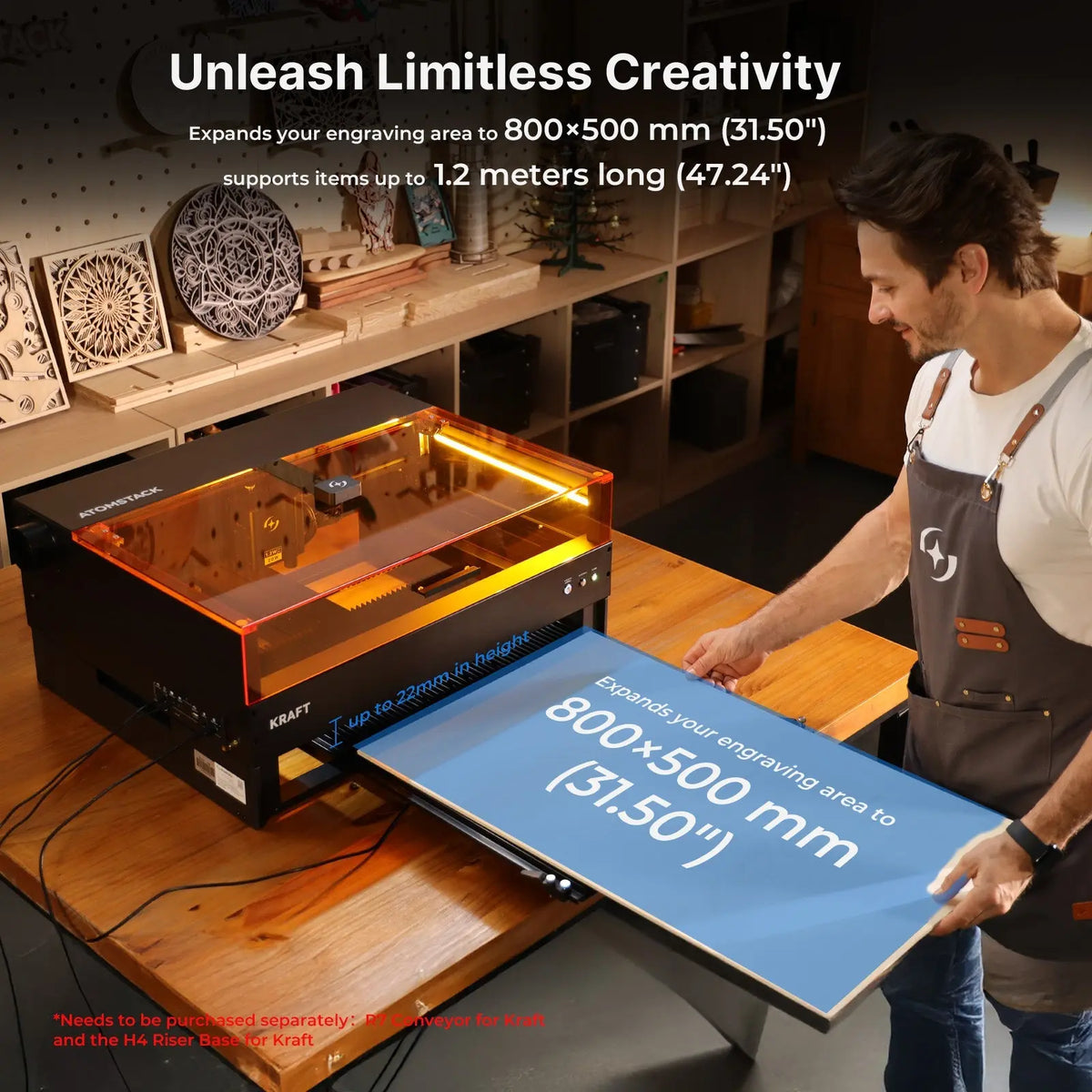 AtomStack KRAFT Lite – Compact Enclosed Laser Engraver - Craft Cutters & Embossers from AtomStack