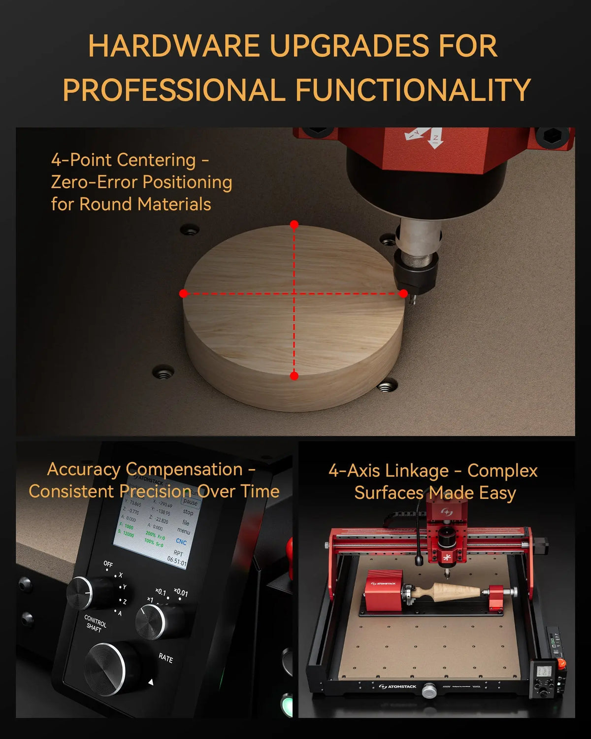 AtomStack - C4 Pro CNC Router - Craft Cutters & Embossers from AtomStack