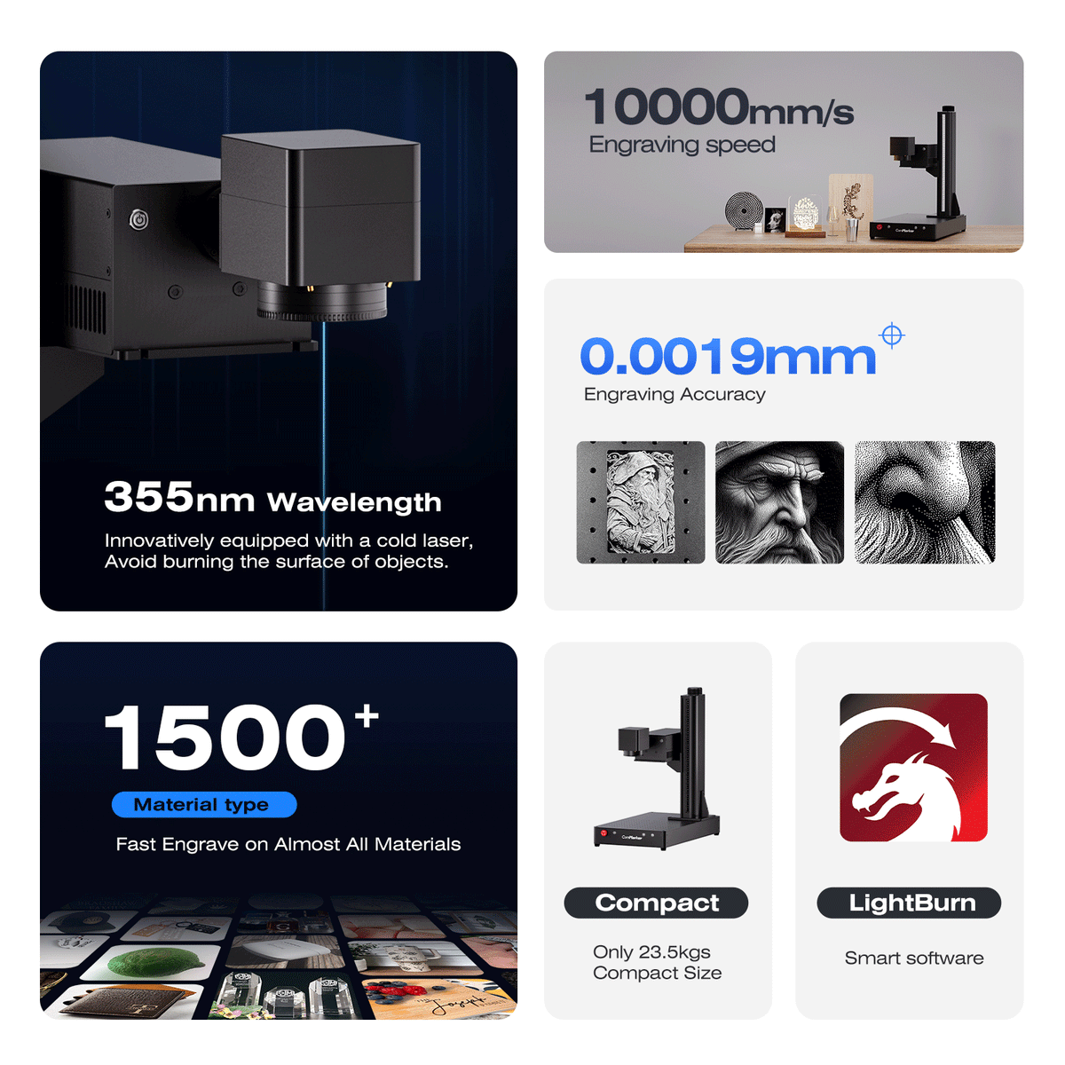 ComMarker Omni-1 UV Laser Engraver - Craft Cutters & Embossers from ComMarker Laser