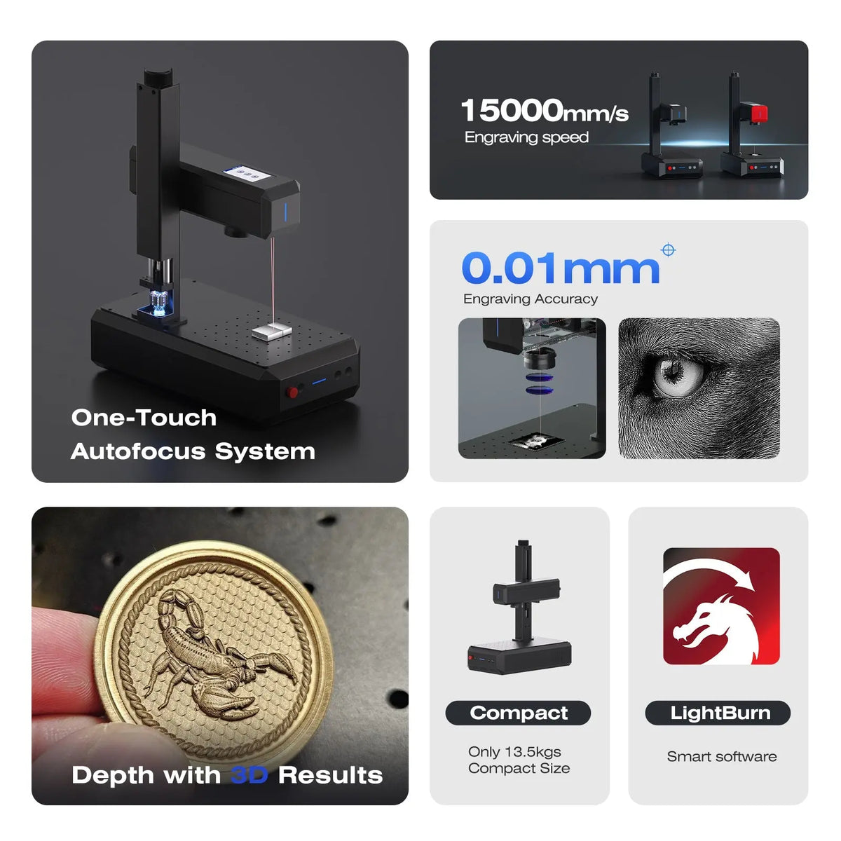 ComMarker B6 Fiber Laser Engraver - Craft Cutters & Embossers from ComMarker Laser