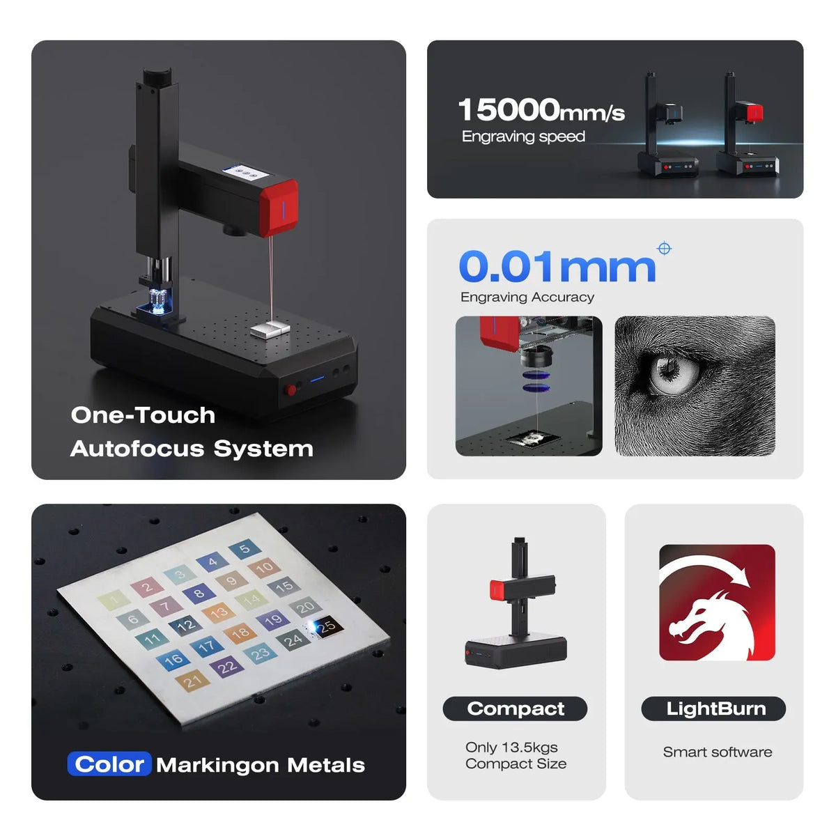 ComMarker B6 JPT MOPA Fiber Laser Engraver - Craft Cutters & Embossers from ComMarker Laser