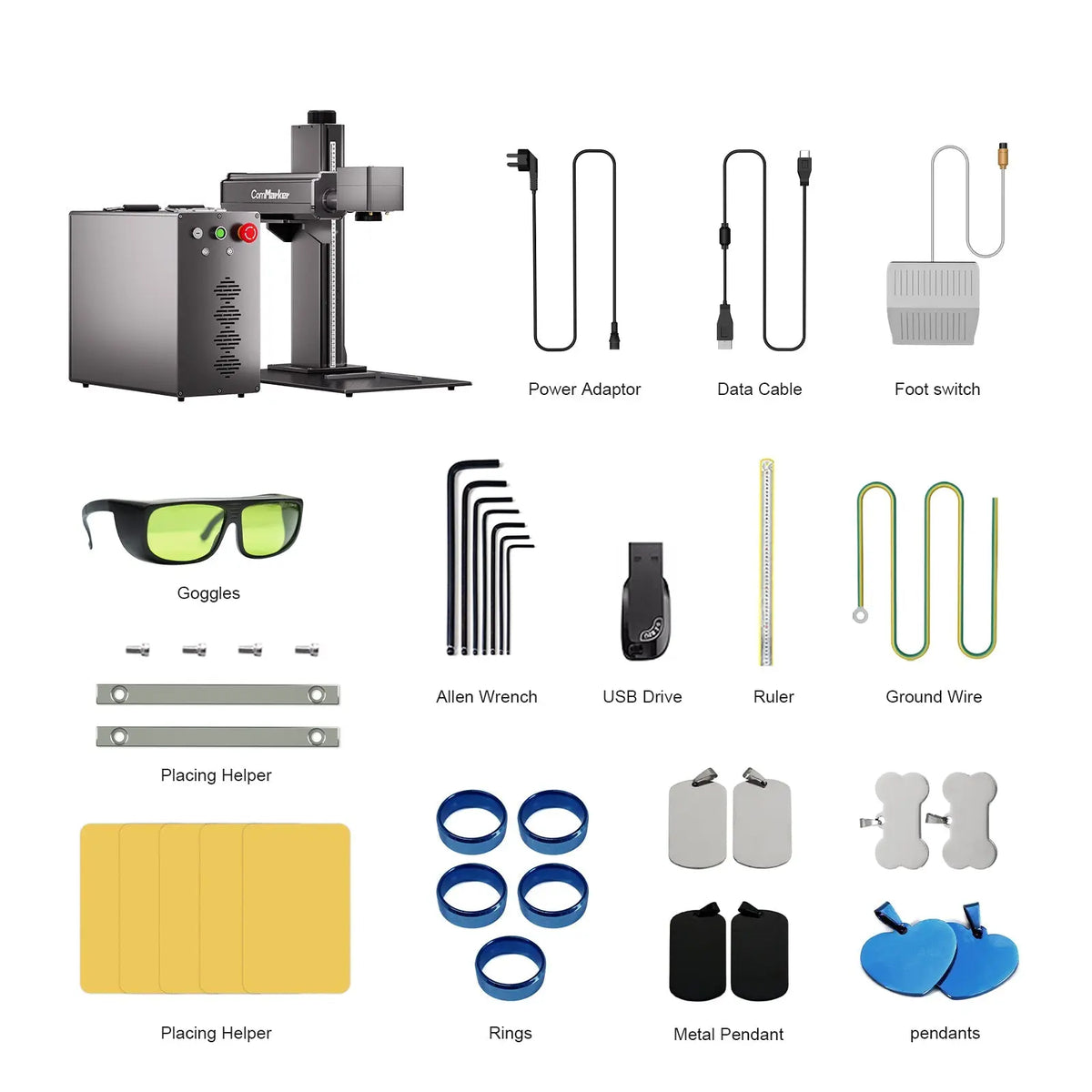 ComMarker Titan-1 JPT MOPA Fiber Laser Engraver - Craft Cutters & Embossers from ComMarker Laser