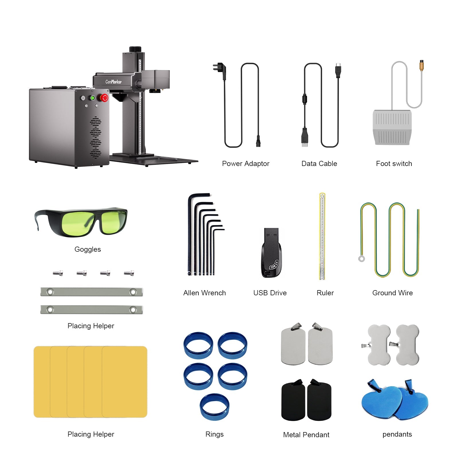 ComMarker Titan-1 JPT MOPA Fiber Laser Engraver