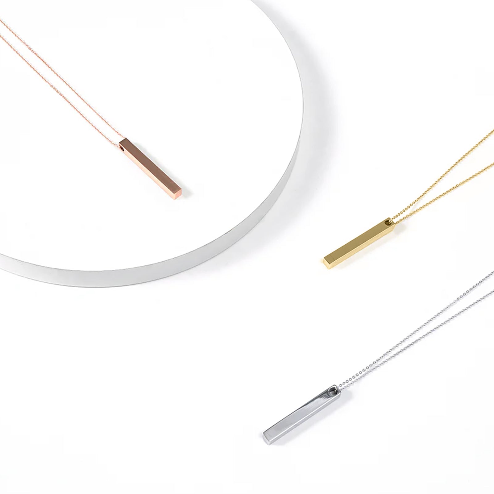 ComMarker Stainless Steel Bar Necklace (6pcs)