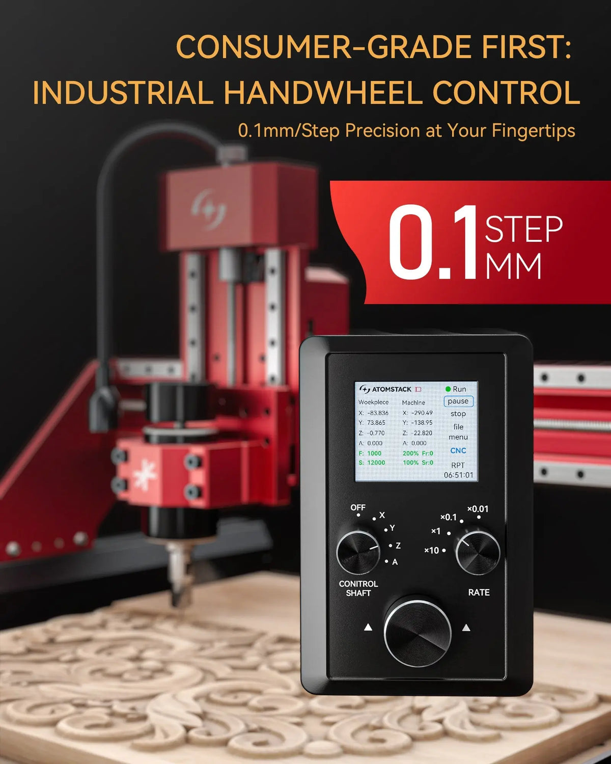 AtomStack - C4 Pro CNC Router - Craft Cutters & Embossers from AtomStack