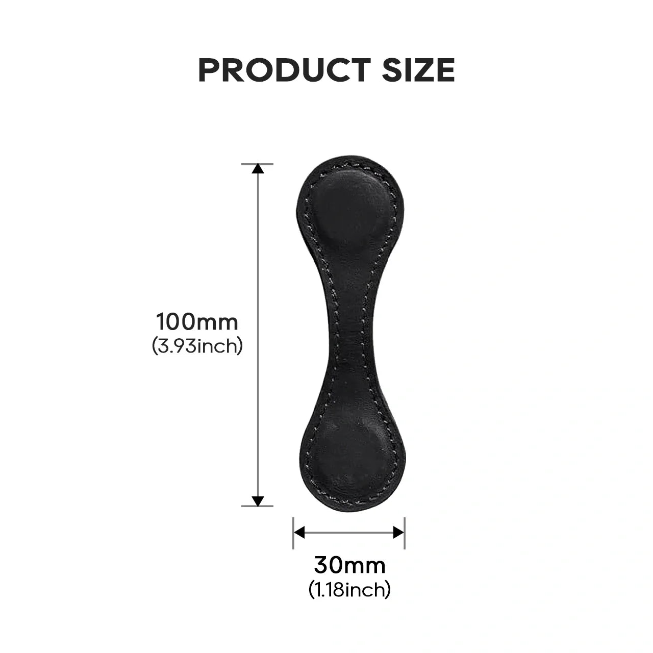 ComMarker Black Leather Magnetic Bookmark (5pcs)