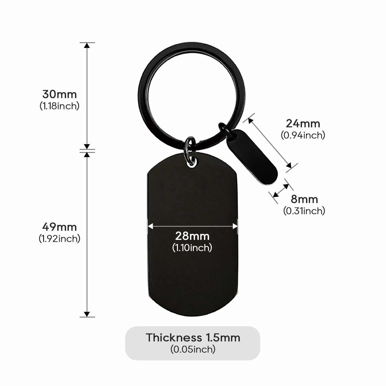 ComMarker Stainless Steel Keychain (10pcs)