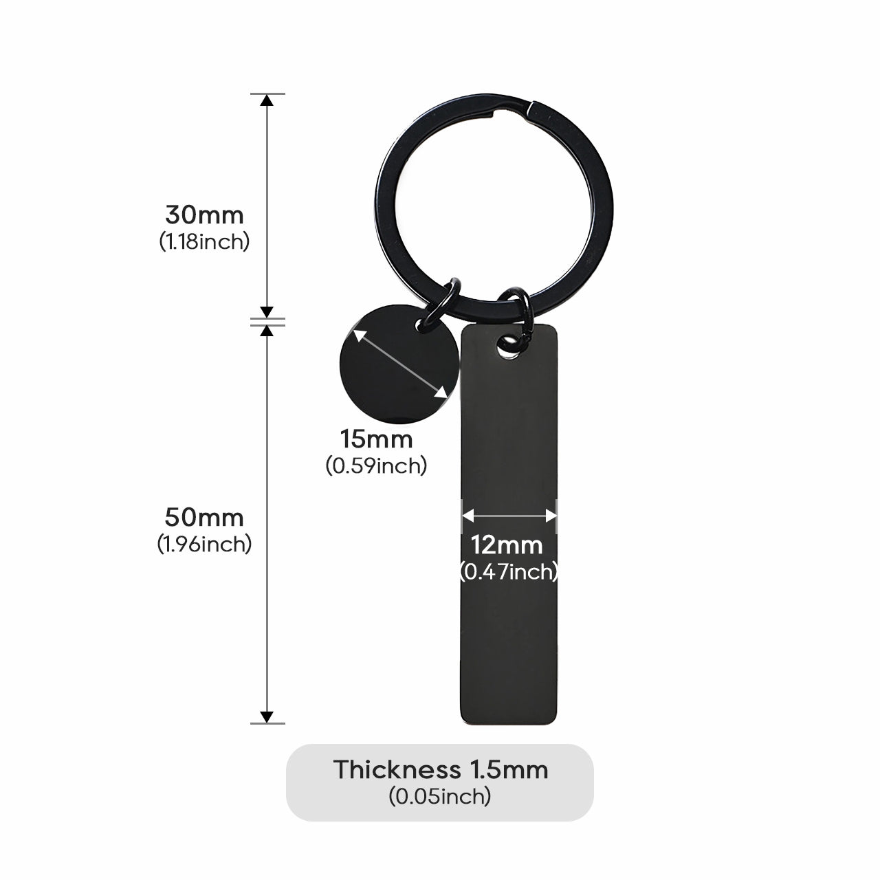 ComMarker Stainless Steel Keychain (10pcs)