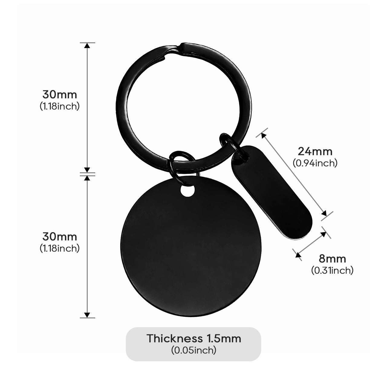 ComMarker Stainless Steel Keychain (10pcs)