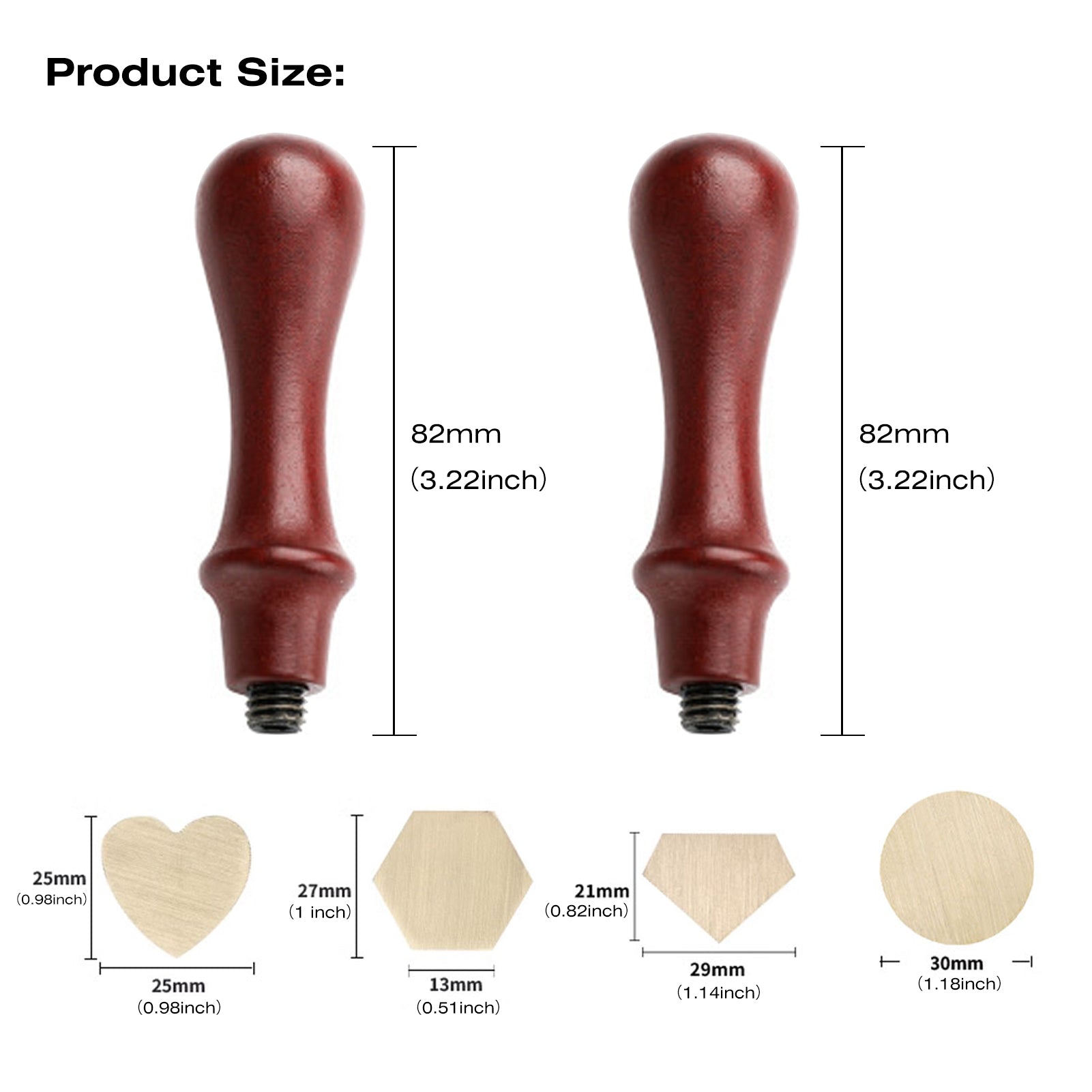 ComMarker Blank Wax Seal Stamp Kits