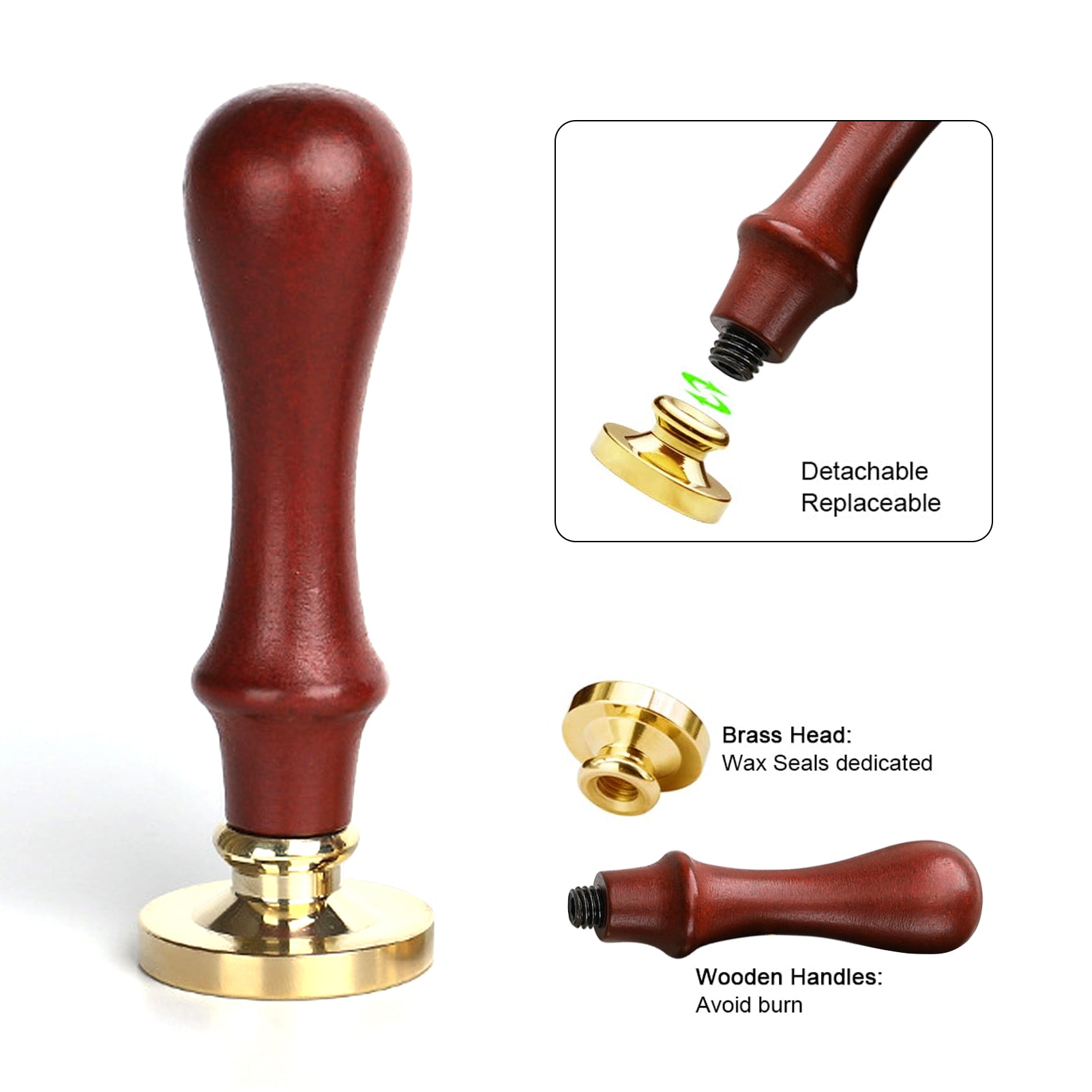 ComMarker Blank Wax Seal Stamp Kits