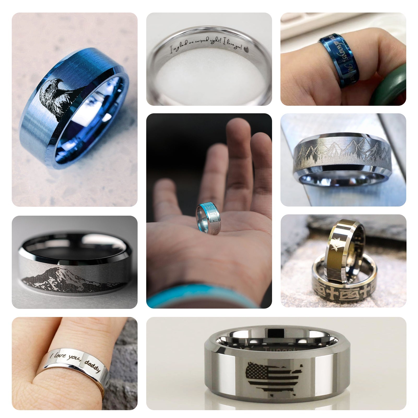 ComMarker Stainless Steel Ring (10pcs)