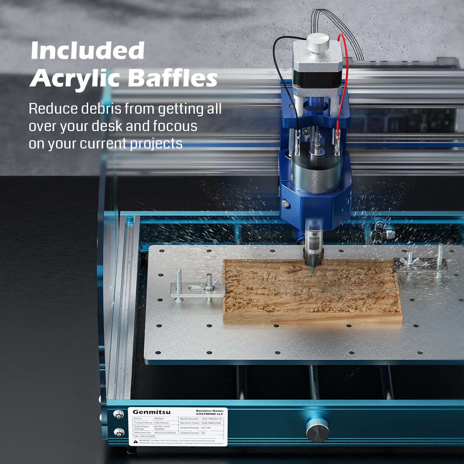 3018-PROVer V2 Desktop CNC Router Kit, Semi Assembled For Entry Level User SainSmart.com