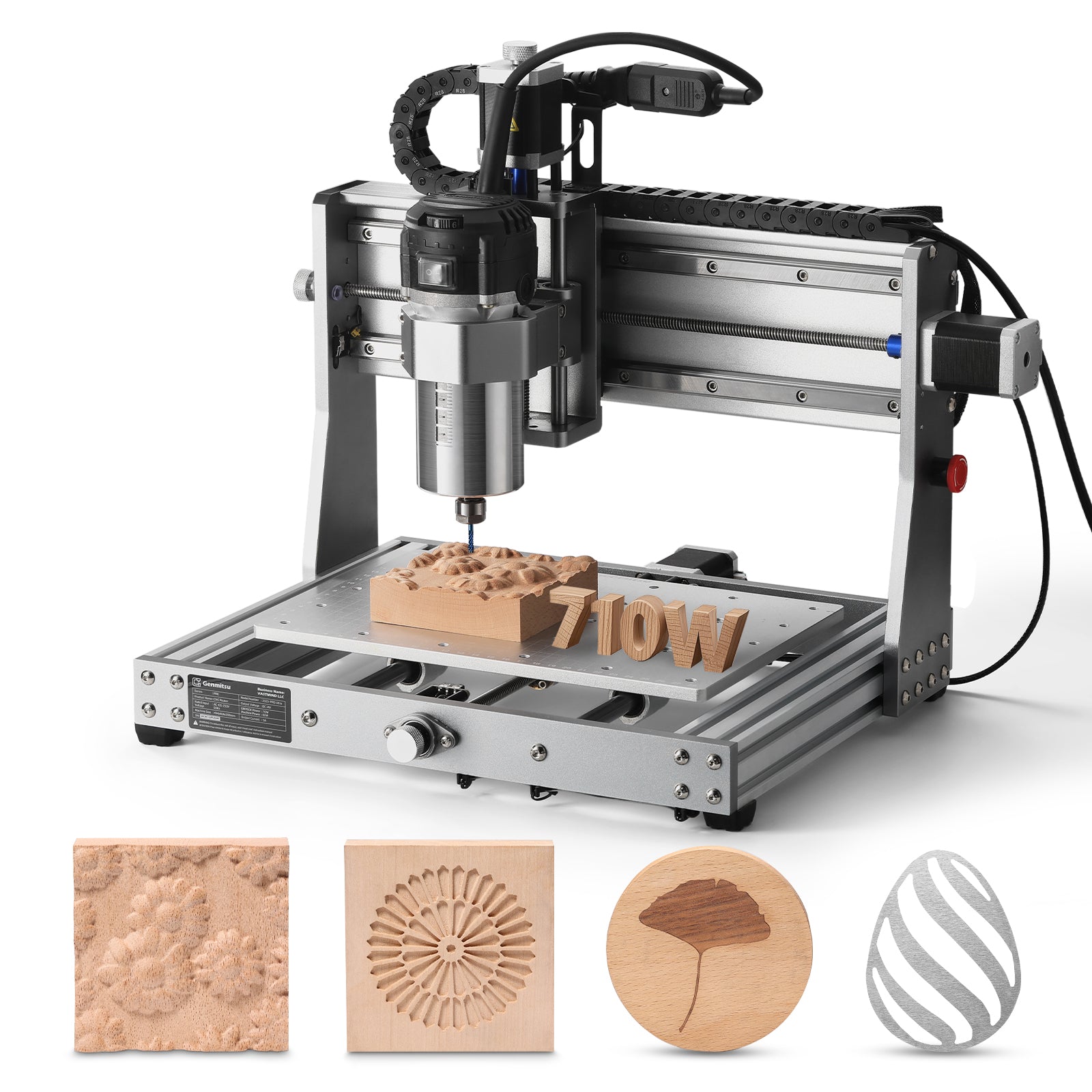 3020-PRO Ultra Desktop CNC Router, 710W Spindle for Metal Carving and Cutting SainSmart.com