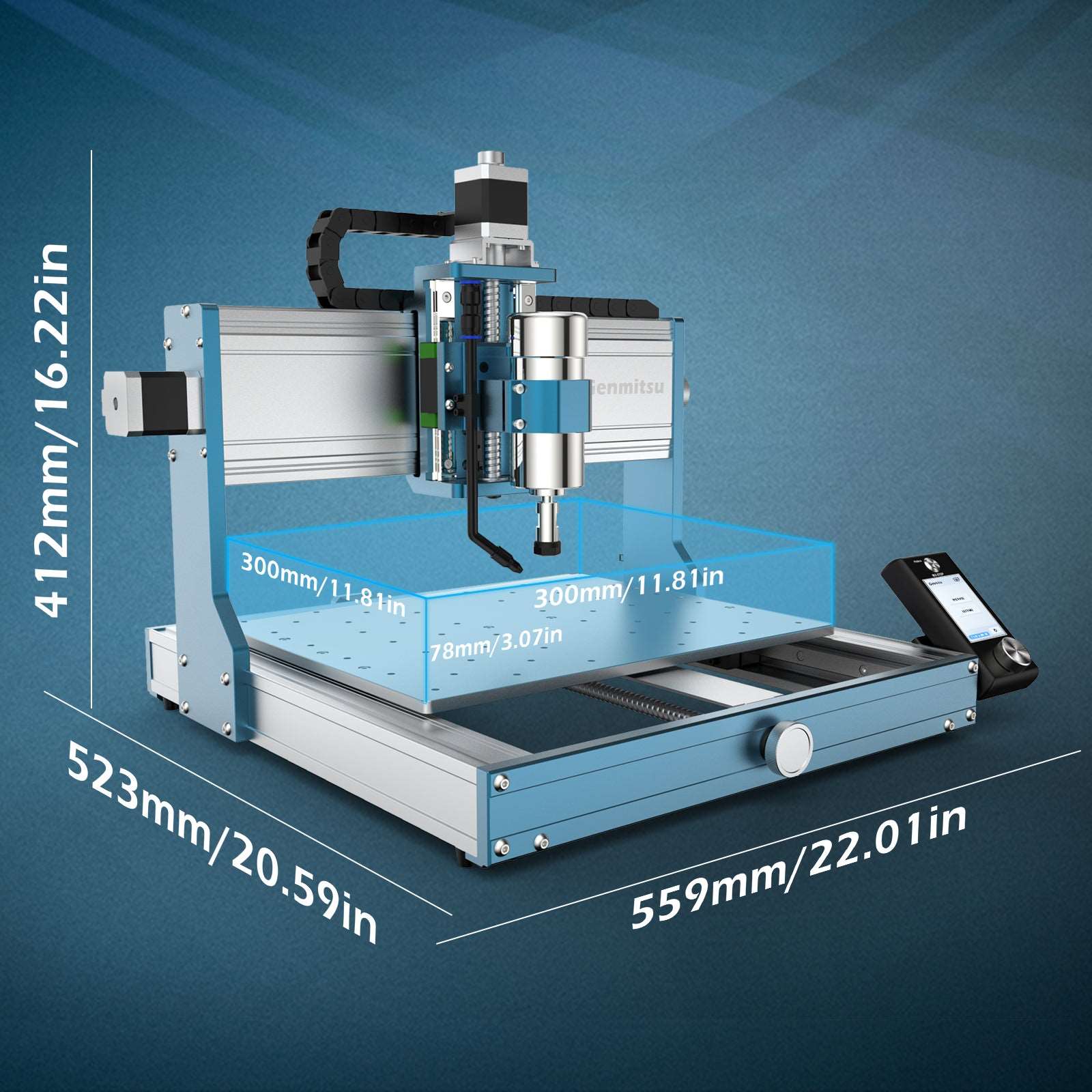 3030-PROVer Ultra Desktop CNC Router for High Precision Metalworking, with Linear Guide & Ball Screw Motion SainSmart.com