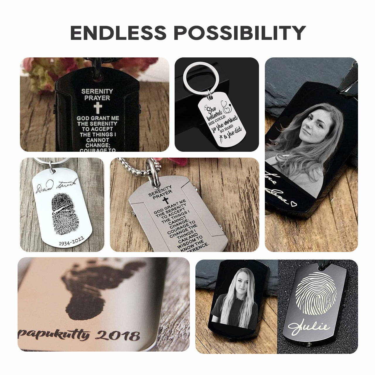 ComMarker Stainless Steel Keychain (10pcs)