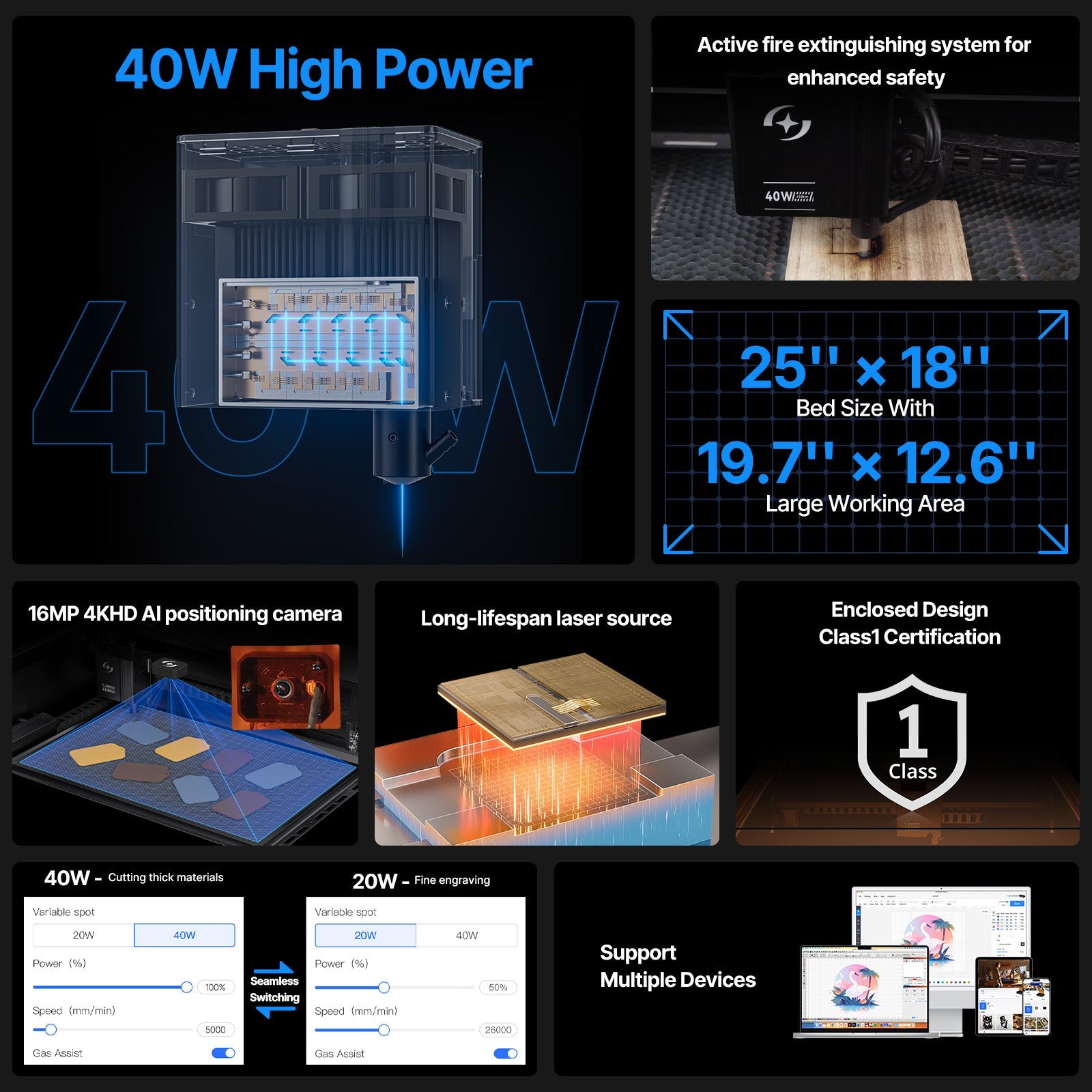 AtomStack KRAFT Lite – Compact Enclosed Laser Engraver
