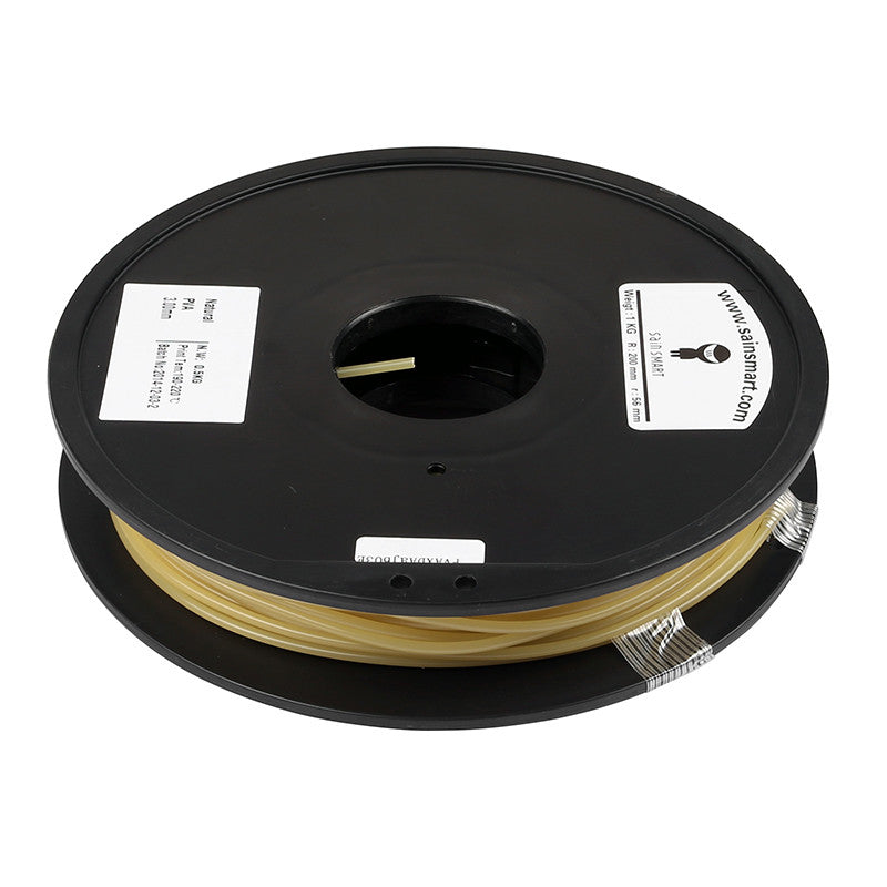 Natural, Water Soluble PVA 1.75mm Filament 0.5kg/1.1lb SainSmart.com