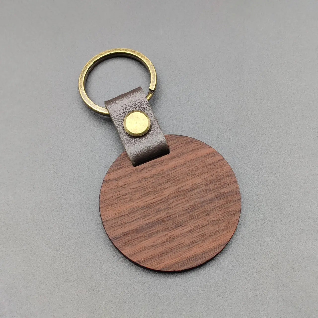 ComMarker Round Walnut Keychain (10pcs)